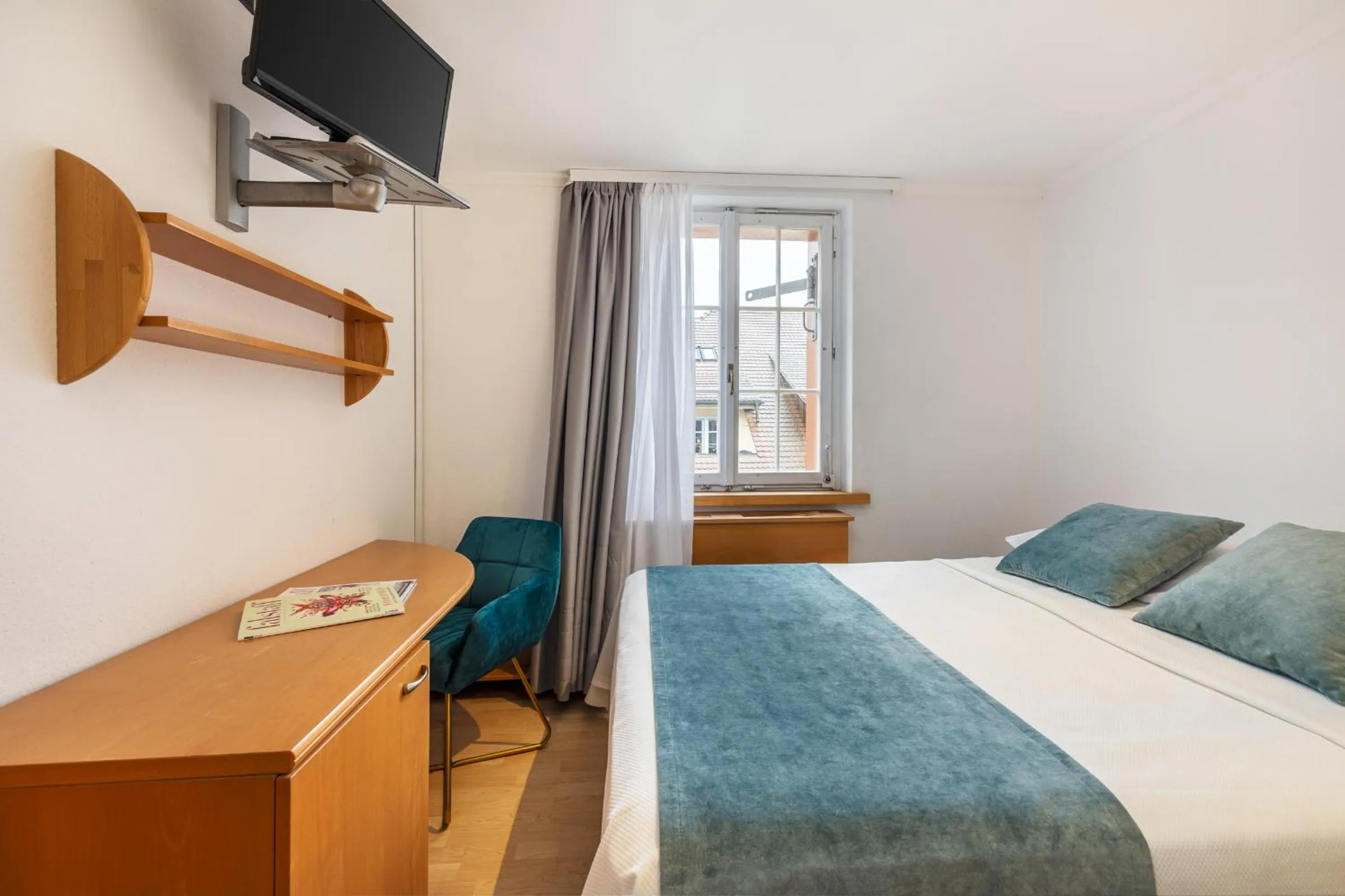 Bed in Hotel Rheingerbe