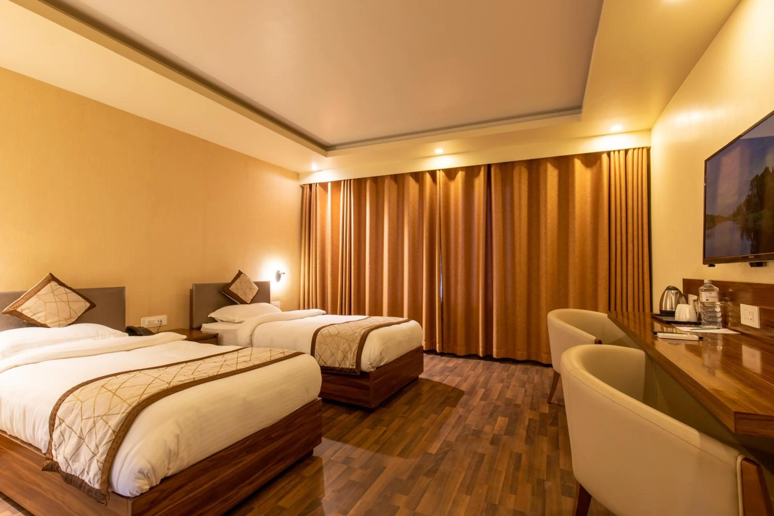 Bed in Gorakha Hotel