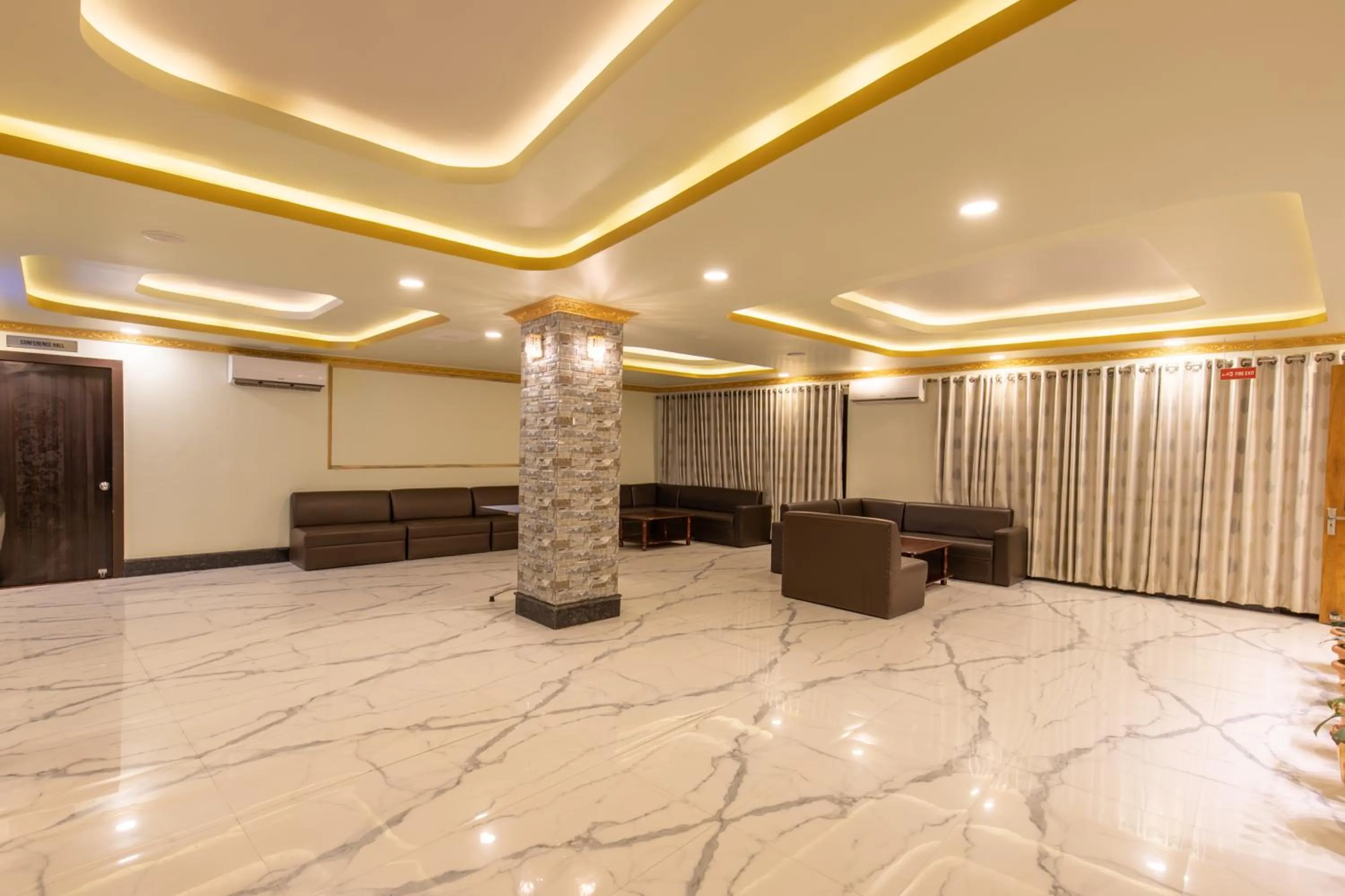 Seating area in Gorakha Hotel