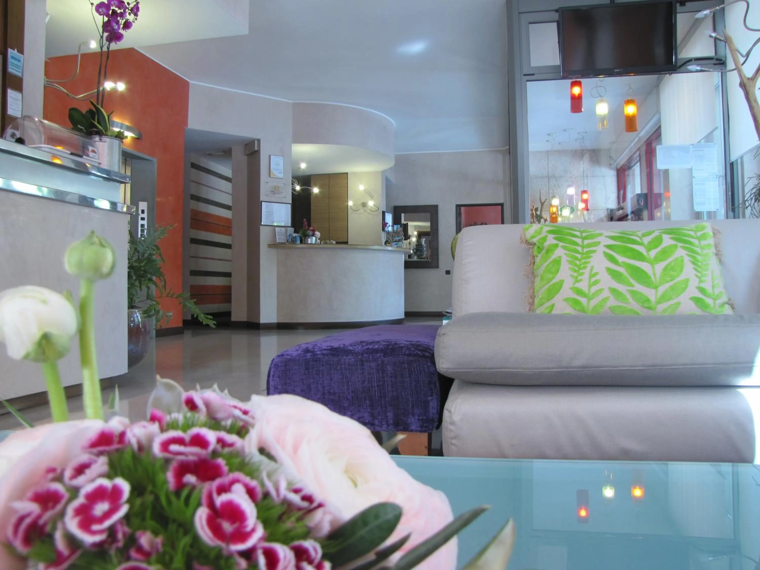 Lobby or reception in Park Hotel Meublé