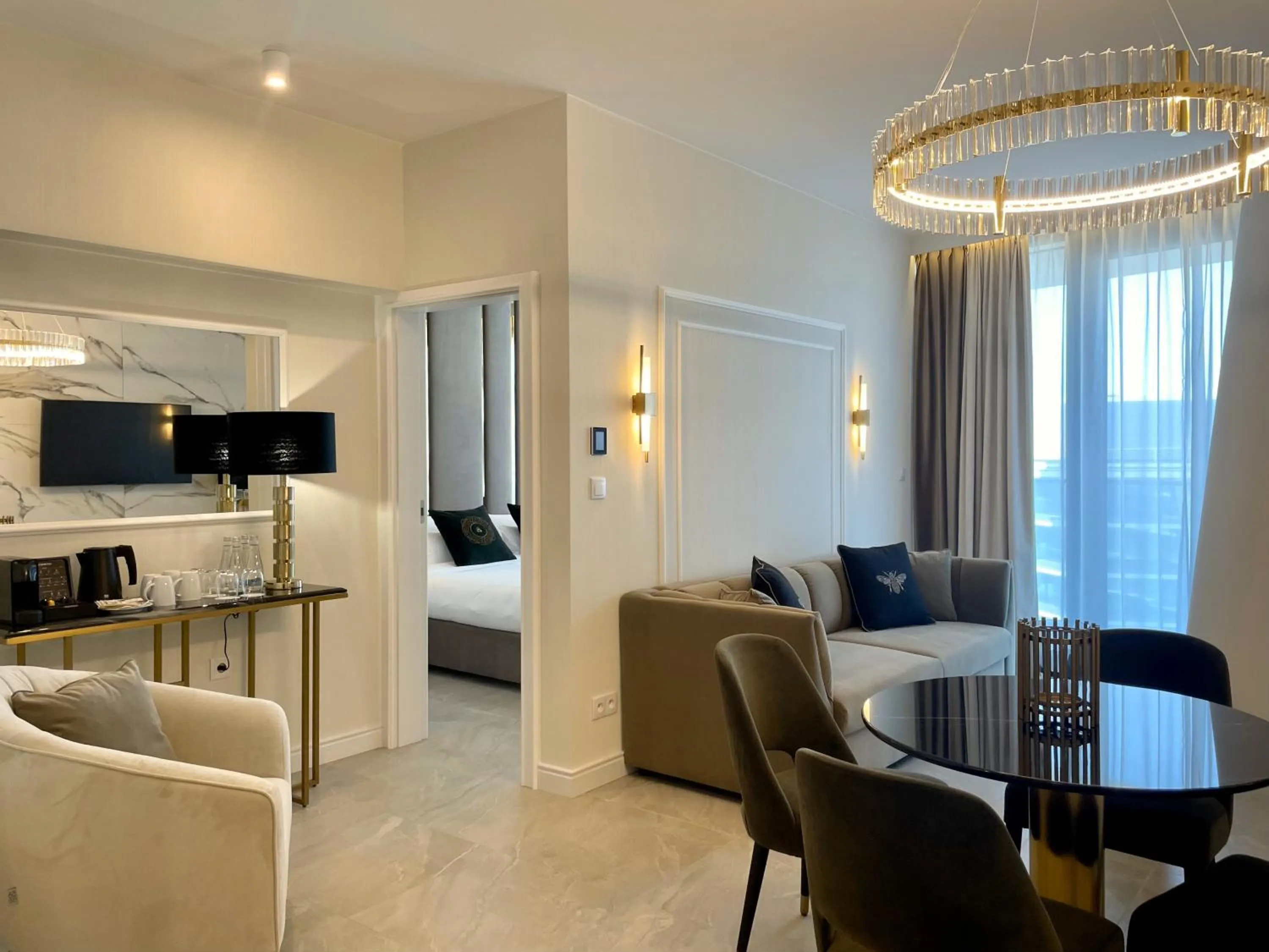 Living room, Bed in Wave Międzyzdroje Resort & SPA