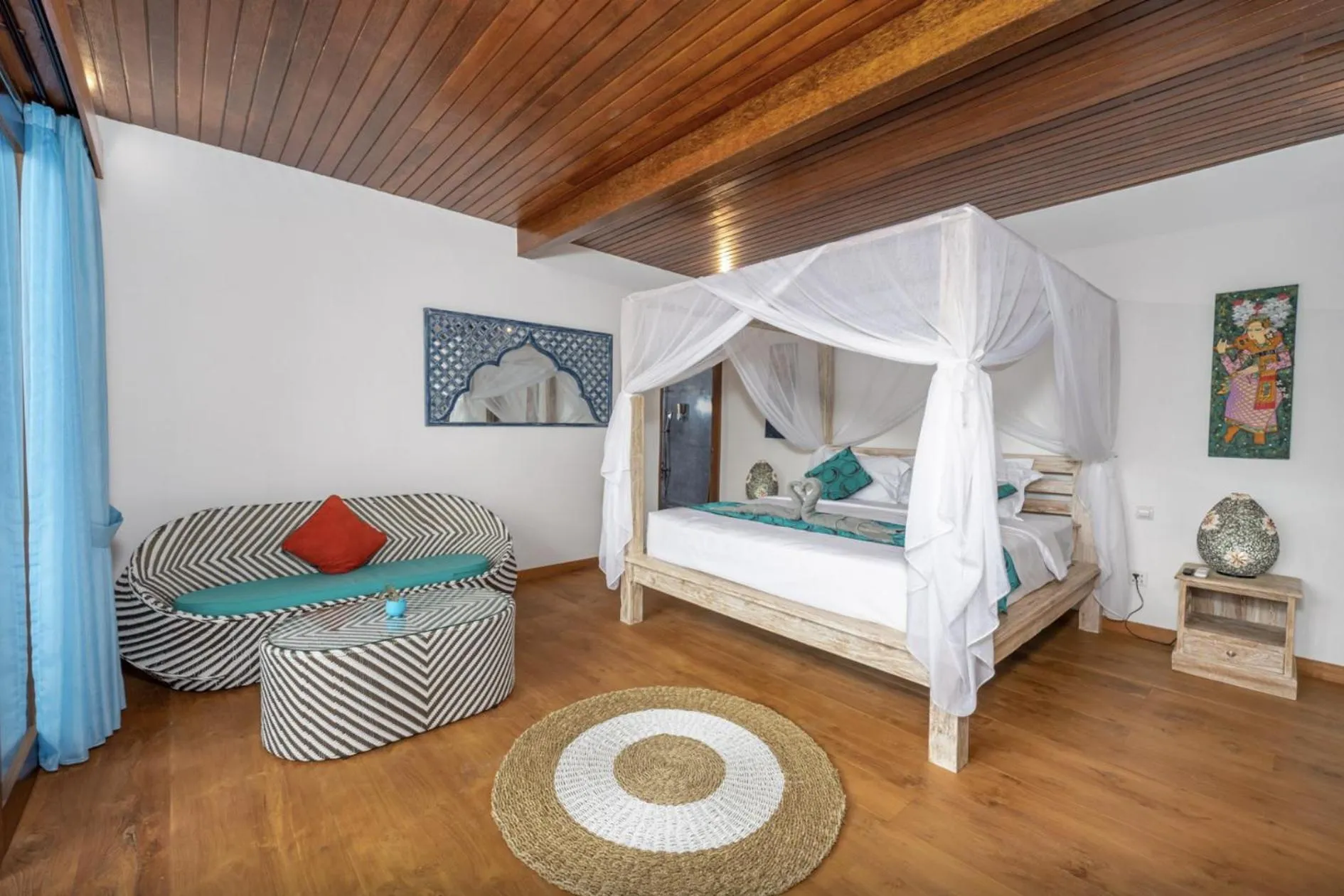 Bedroom, Bed in The Secret Jungle Villas Berawa