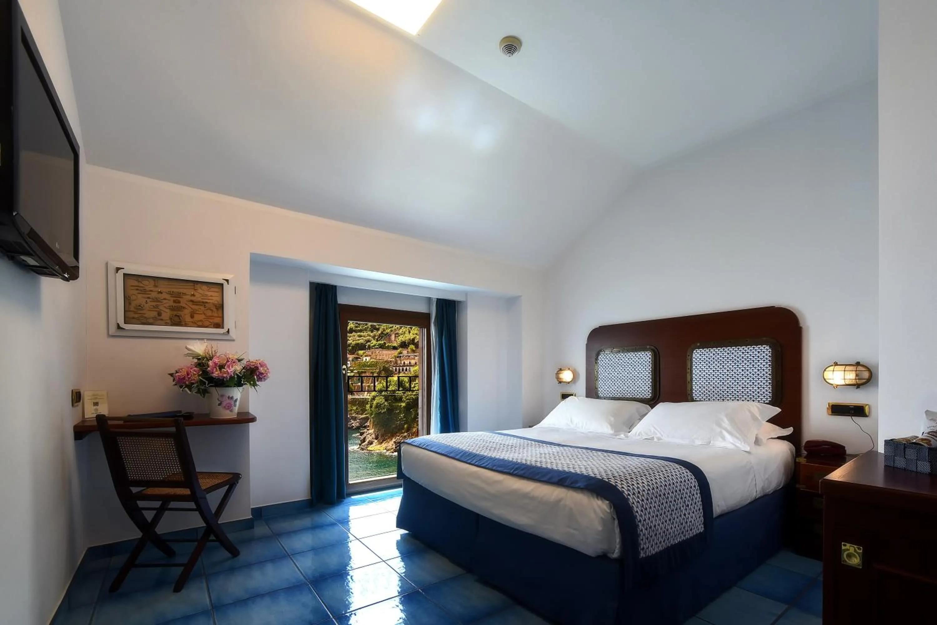 Bedroom, Bed in Ravello Art Hotel Marmorata