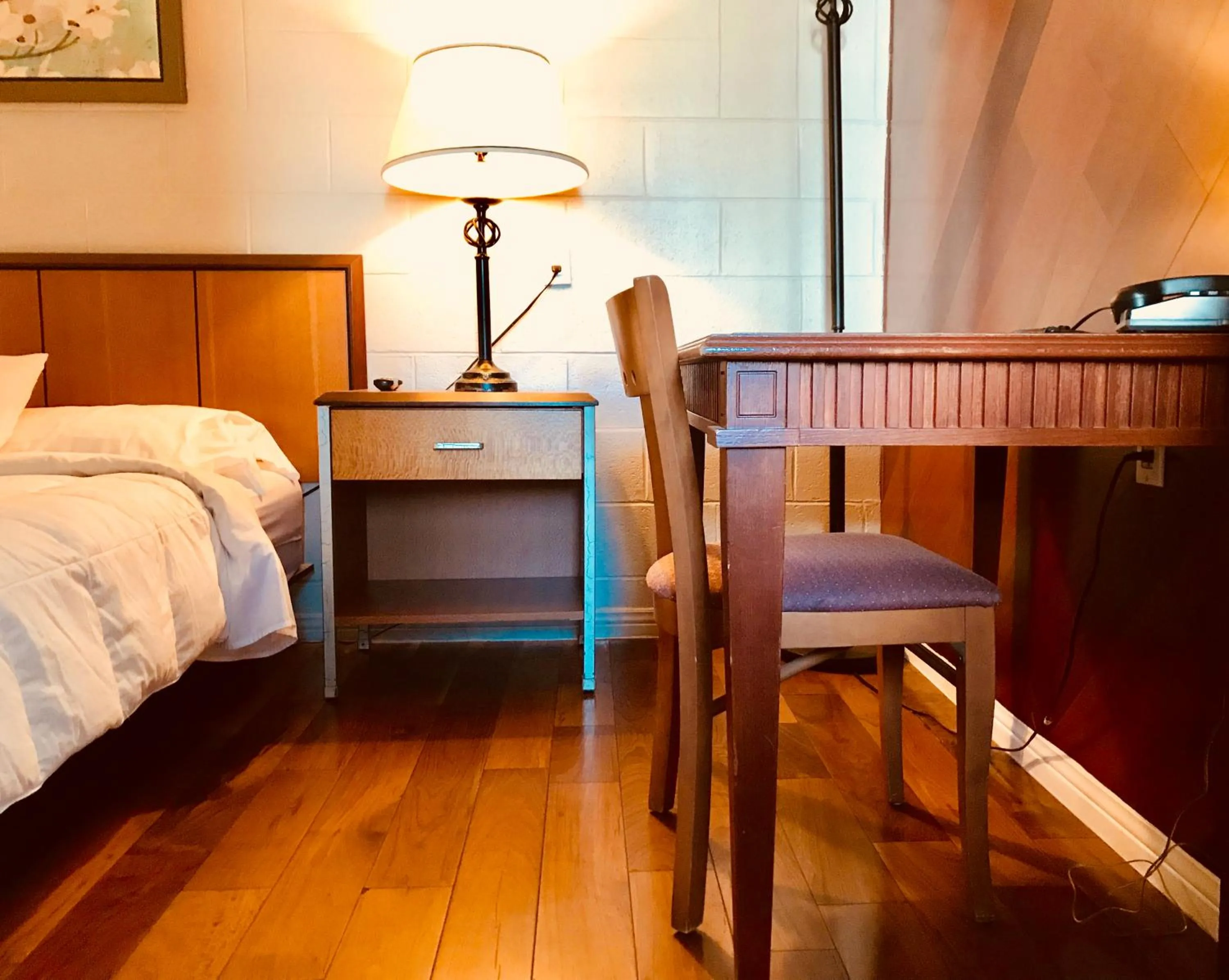 Bed in Motel Bellefeuille