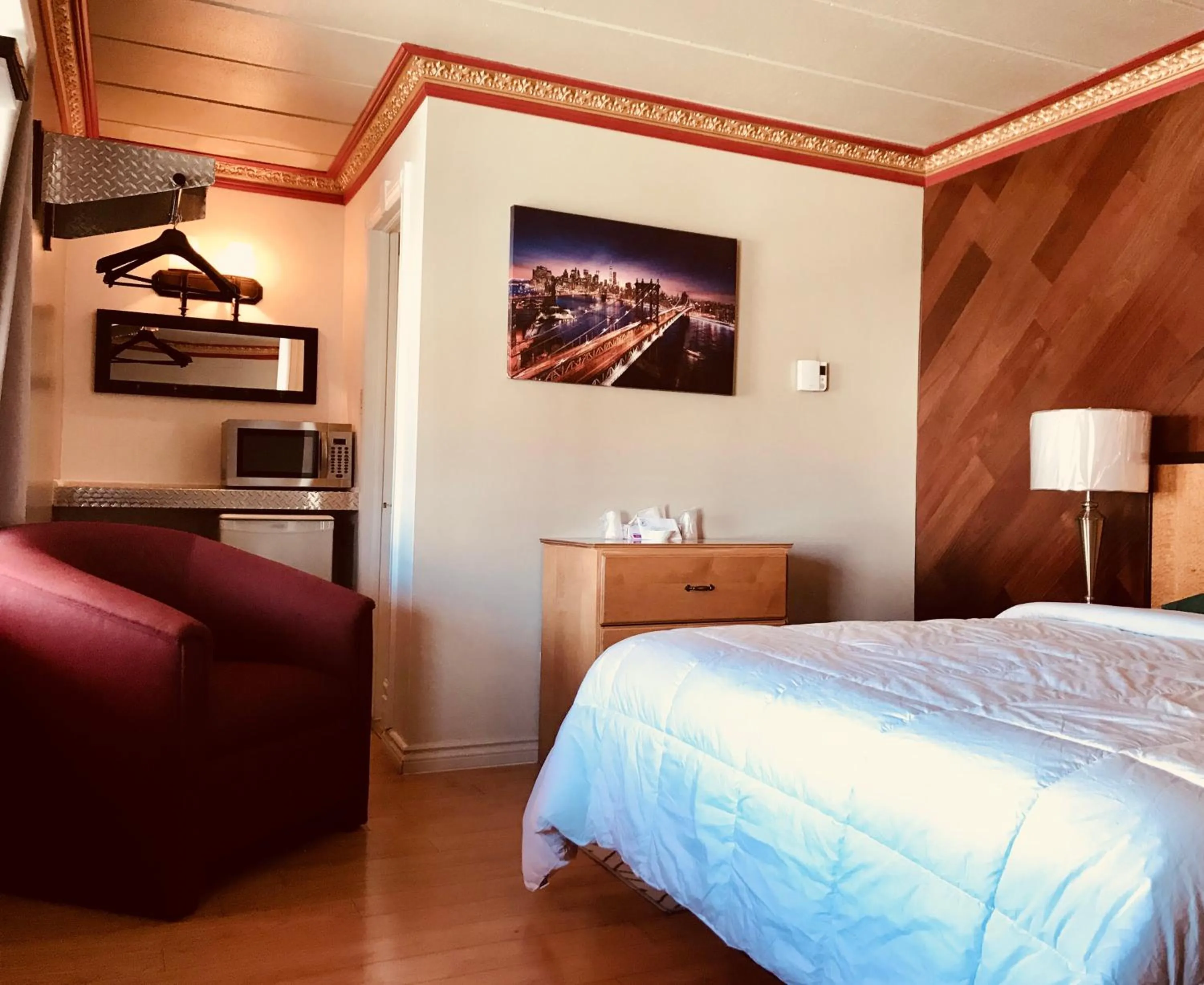 Bed in Motel Bellefeuille