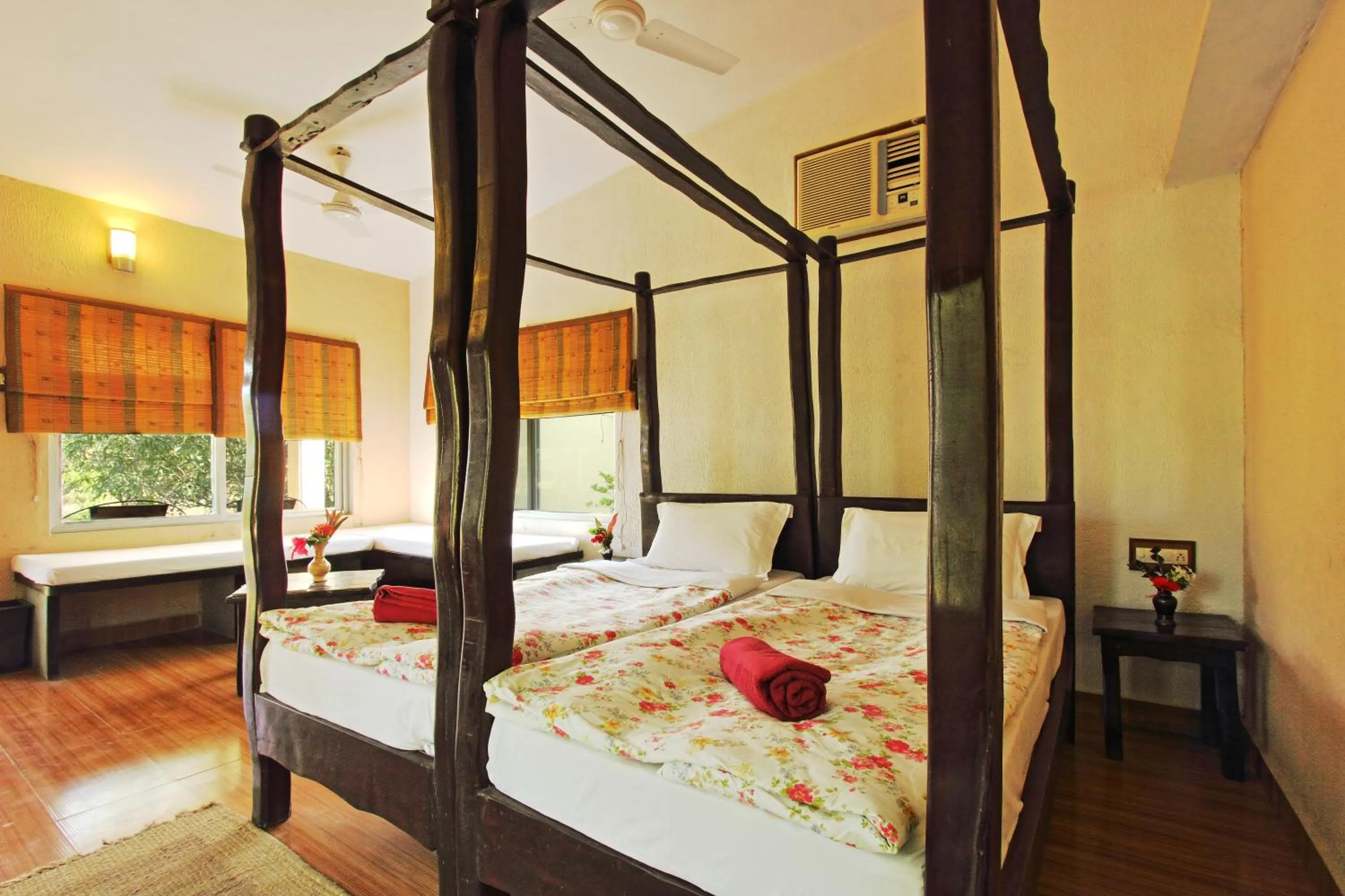 Photo of the whole room, Bed in Gir Birding Lodge