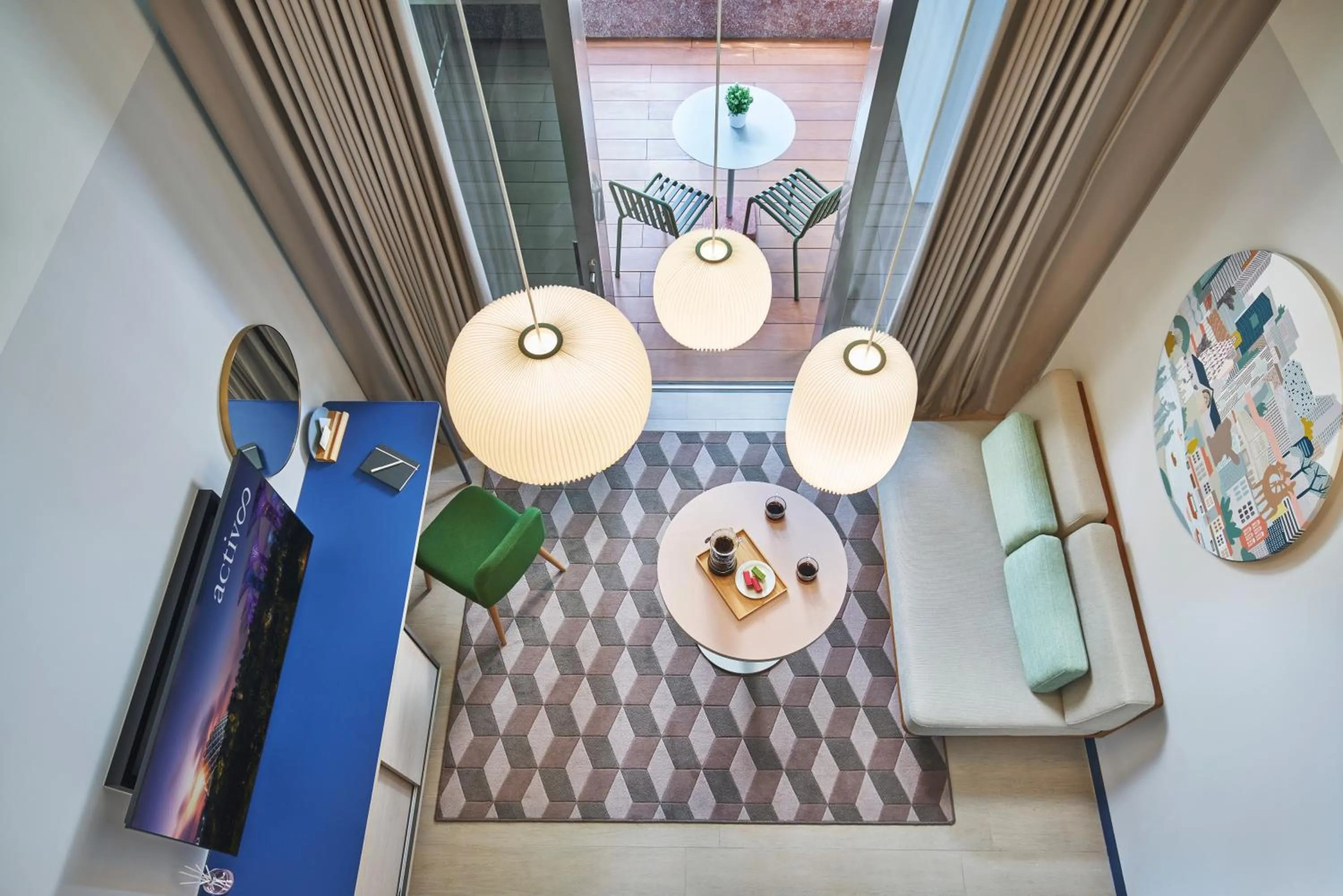 Living room in Citadines Raffles Place Singapore