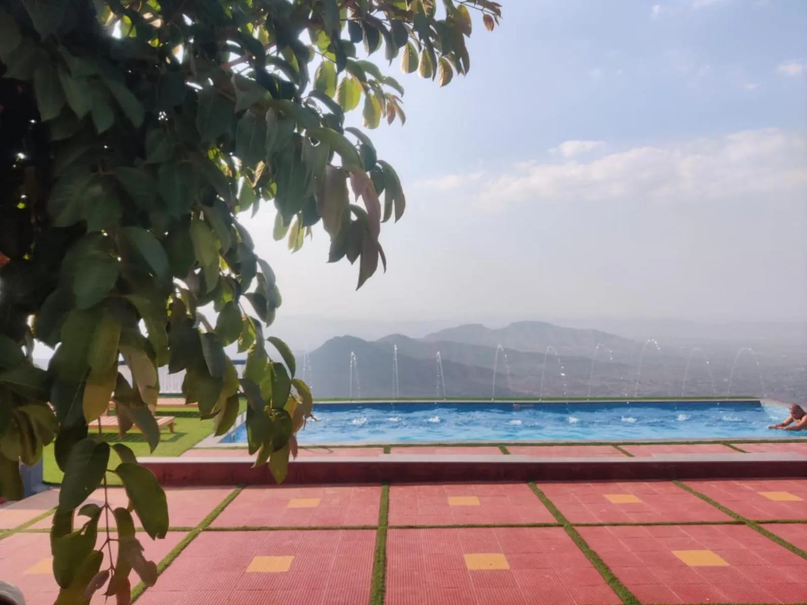 Pool view in Hilltop Resort and Glamping Wai, Near Panchgani