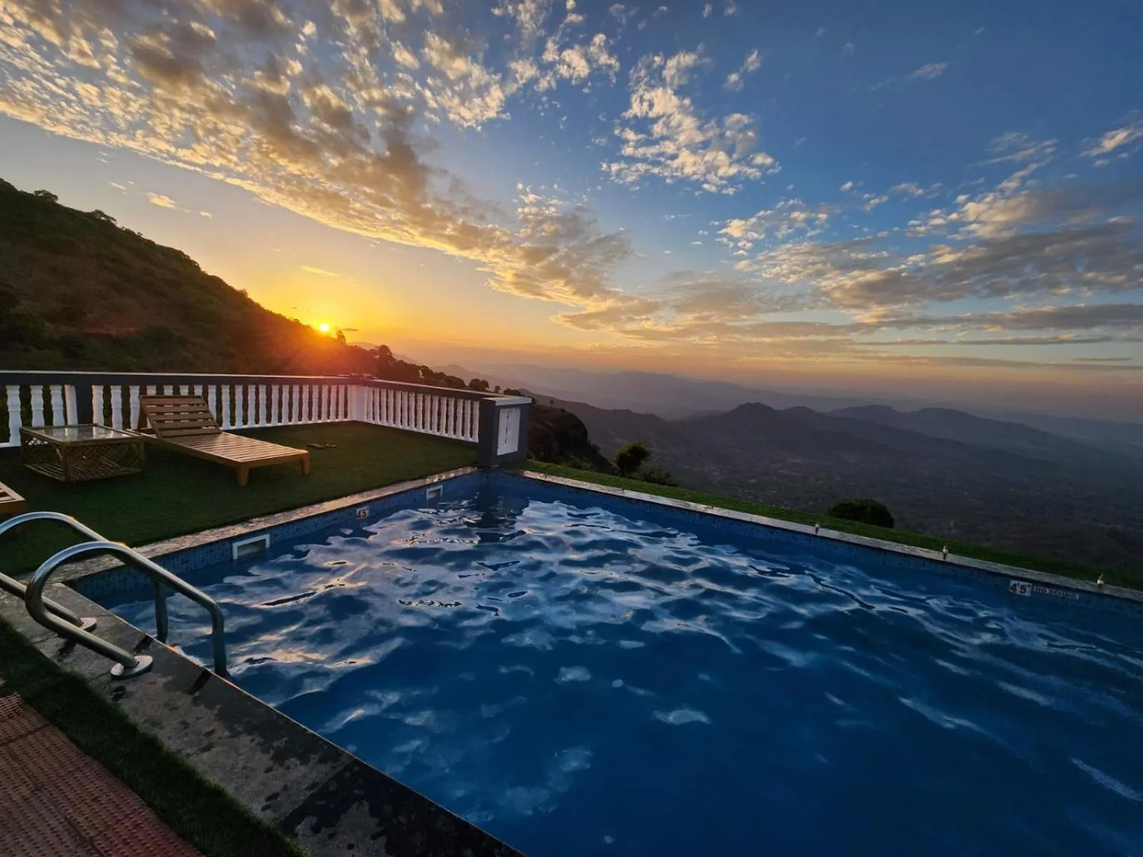 Pool view in Hilltop Resort and Glamping Wai, Near Panchgani
