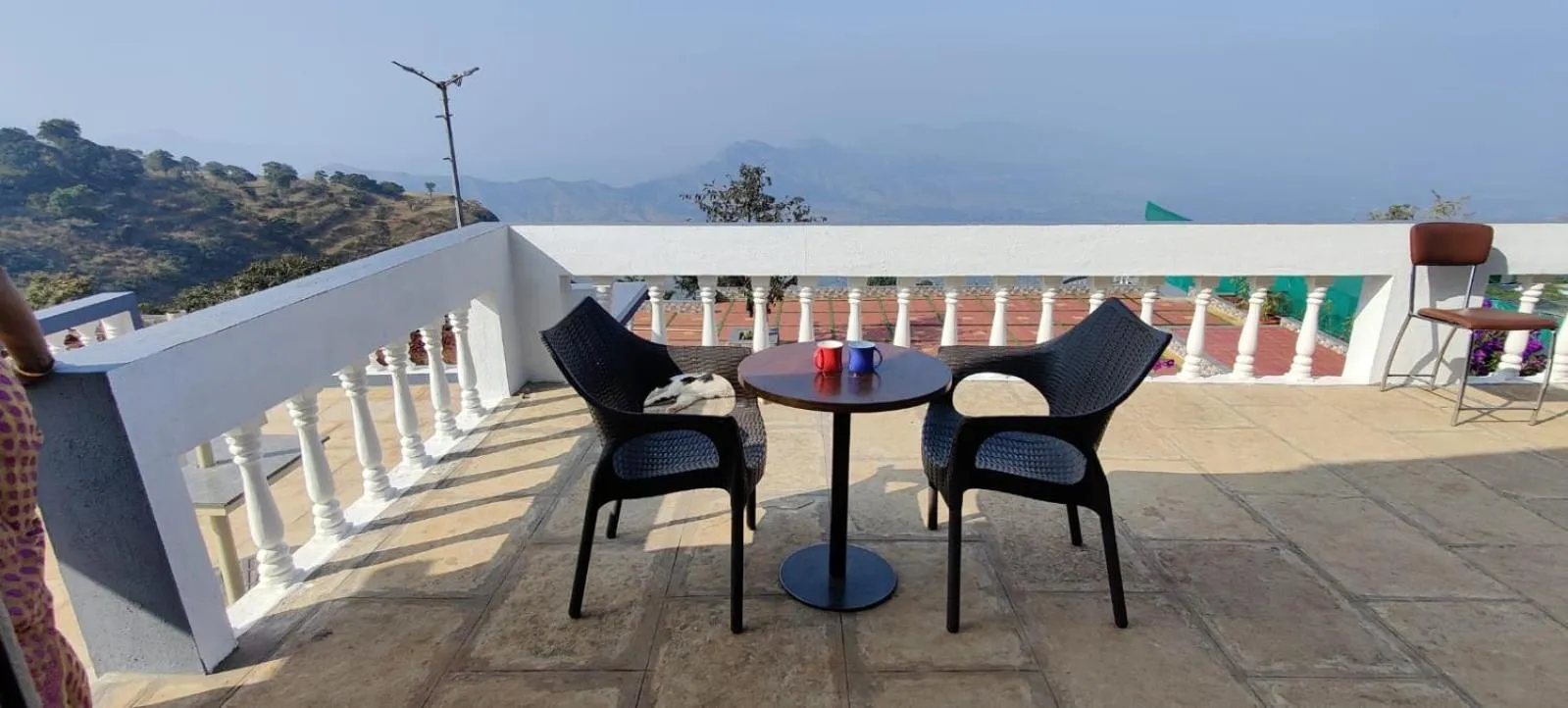 Balcony/Terrace in Hilltop Resort and Glamping Wai, Near Panchgani