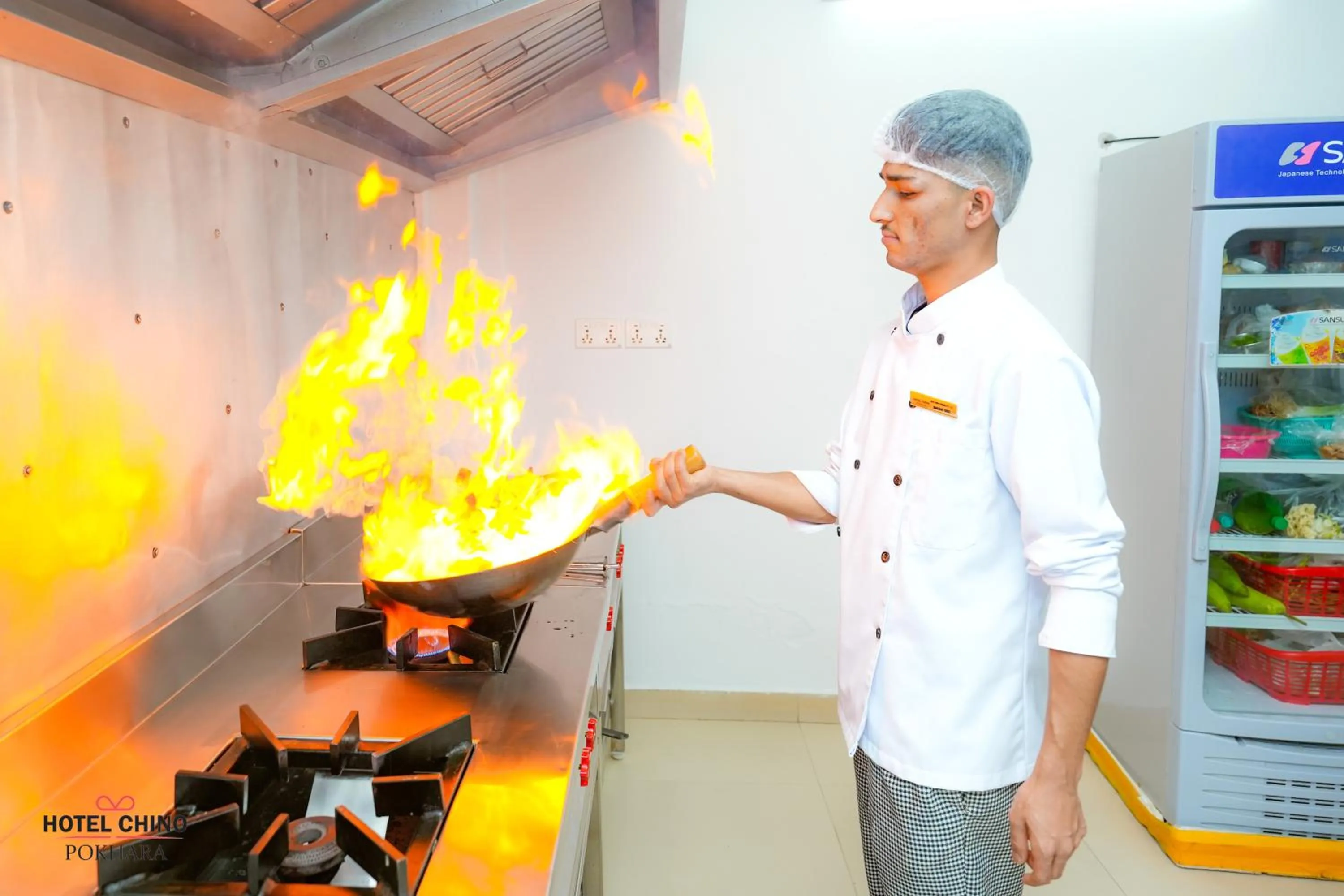 kitchen in Hotel Chino Pokhara