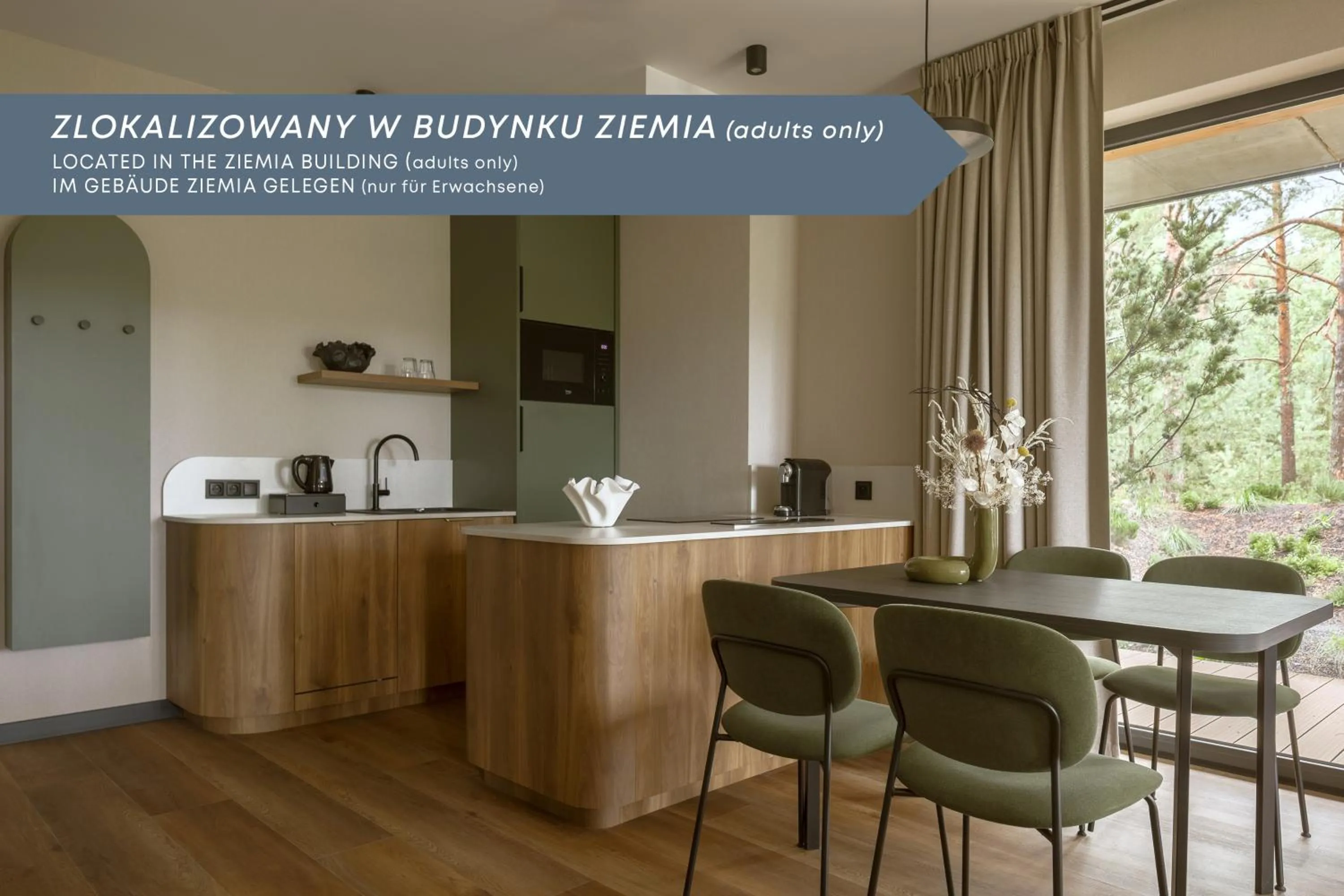 Kitchen or kitchenette in Hotel Saltic Resort & Spa Łeba