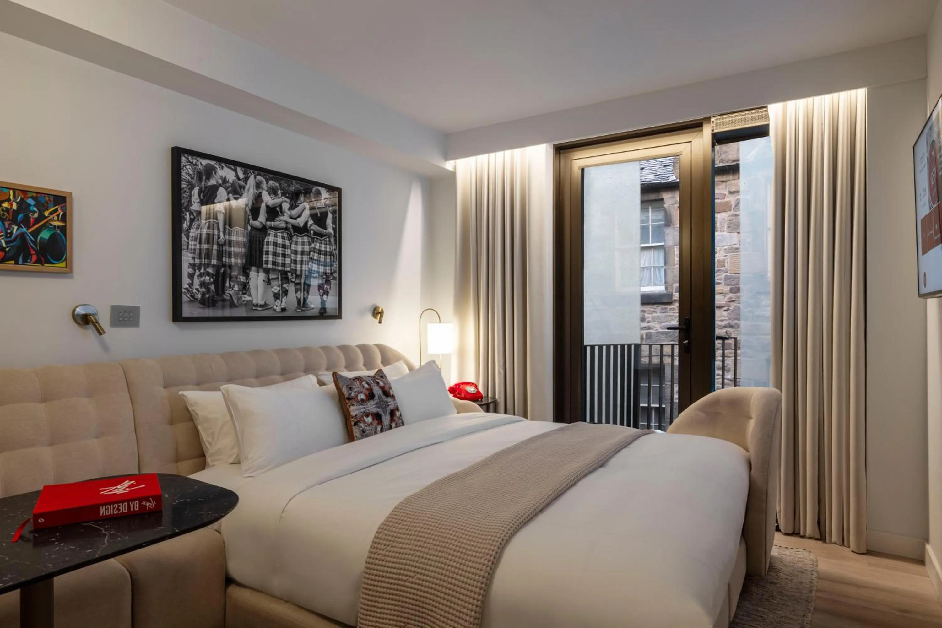 Bed in Virgin Hotels Edinburgh