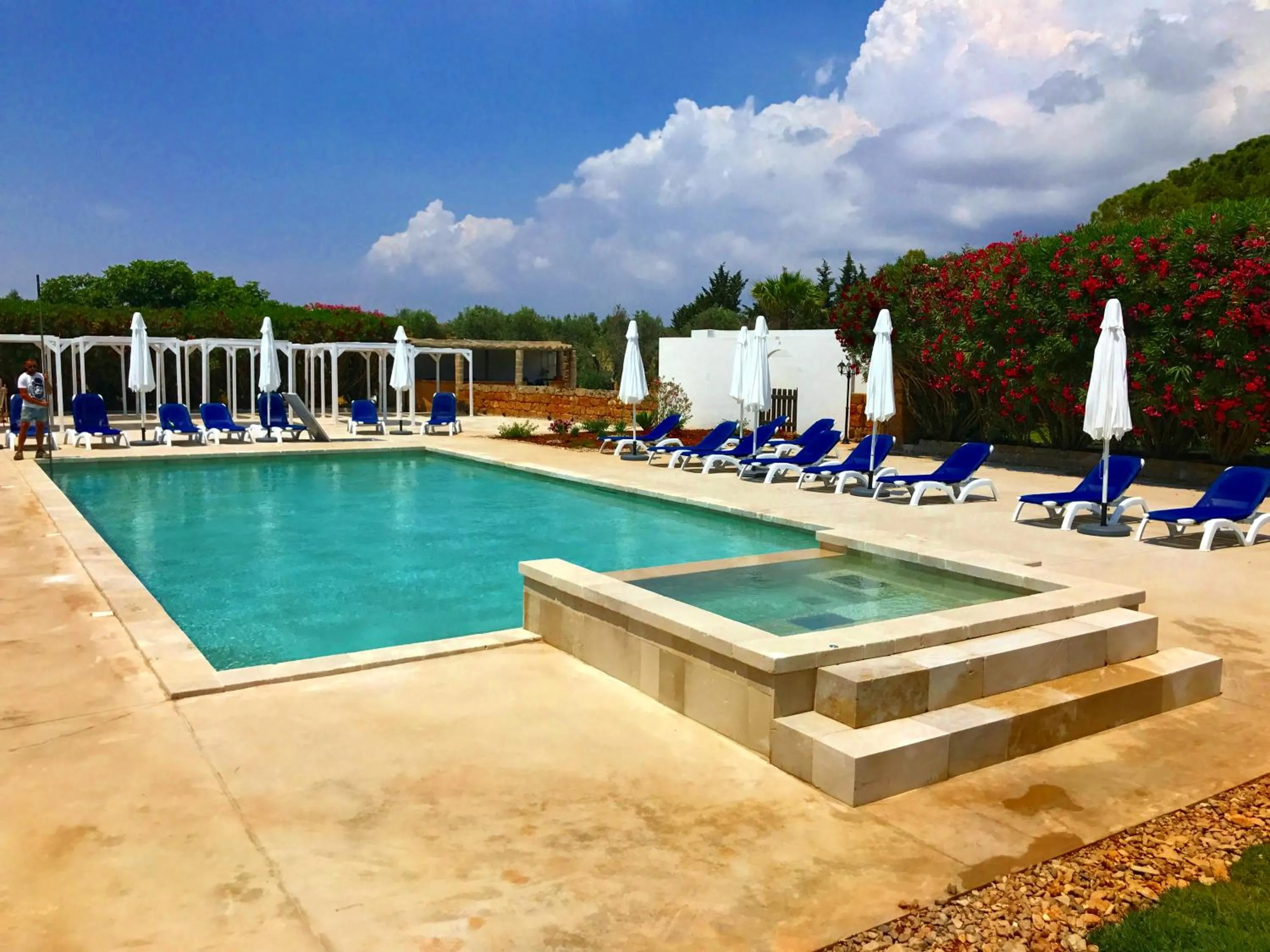 Pool view in RELAIS MASSERIA CASINA DEI CARI