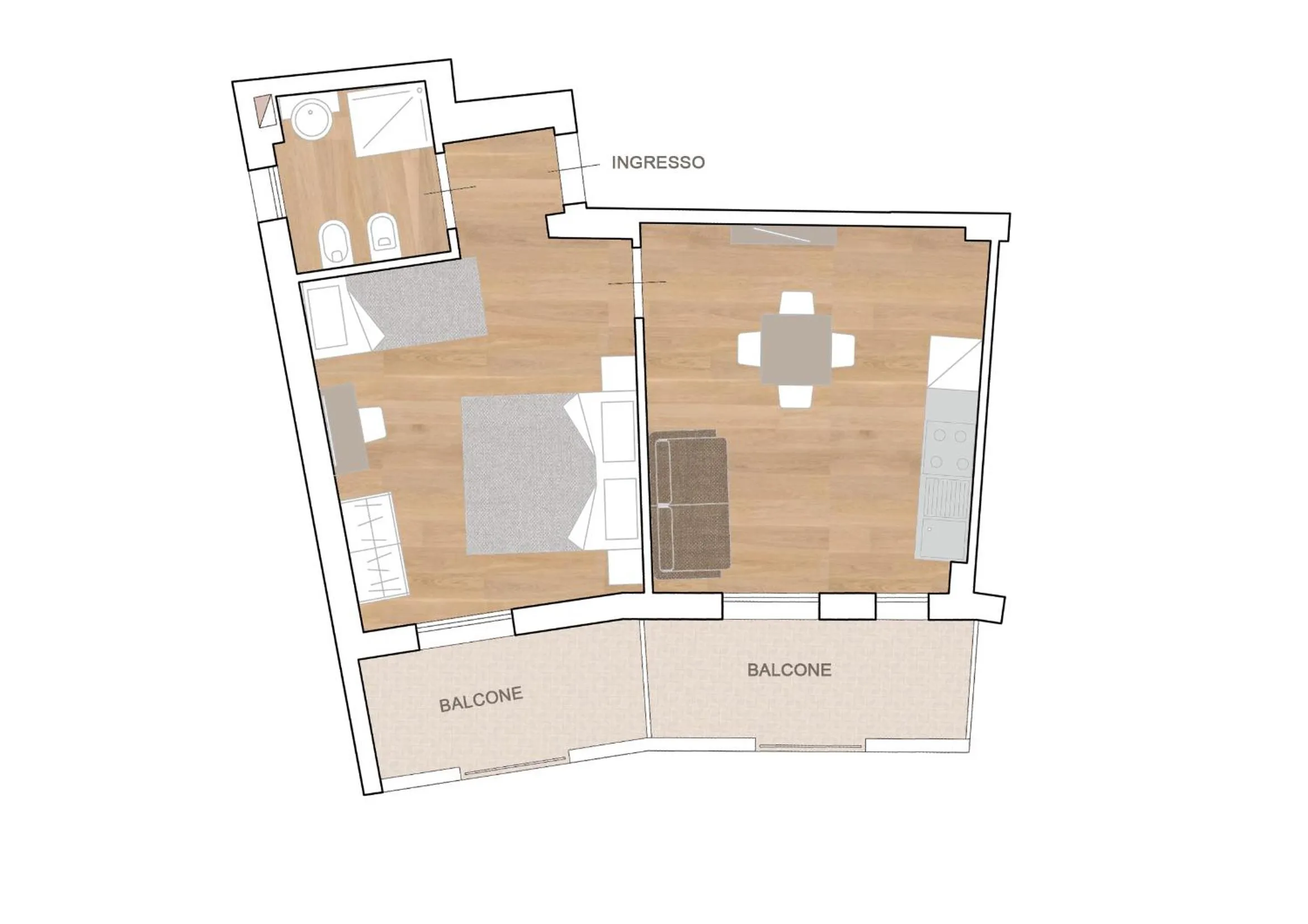 Floor plan in Hotel Schiller