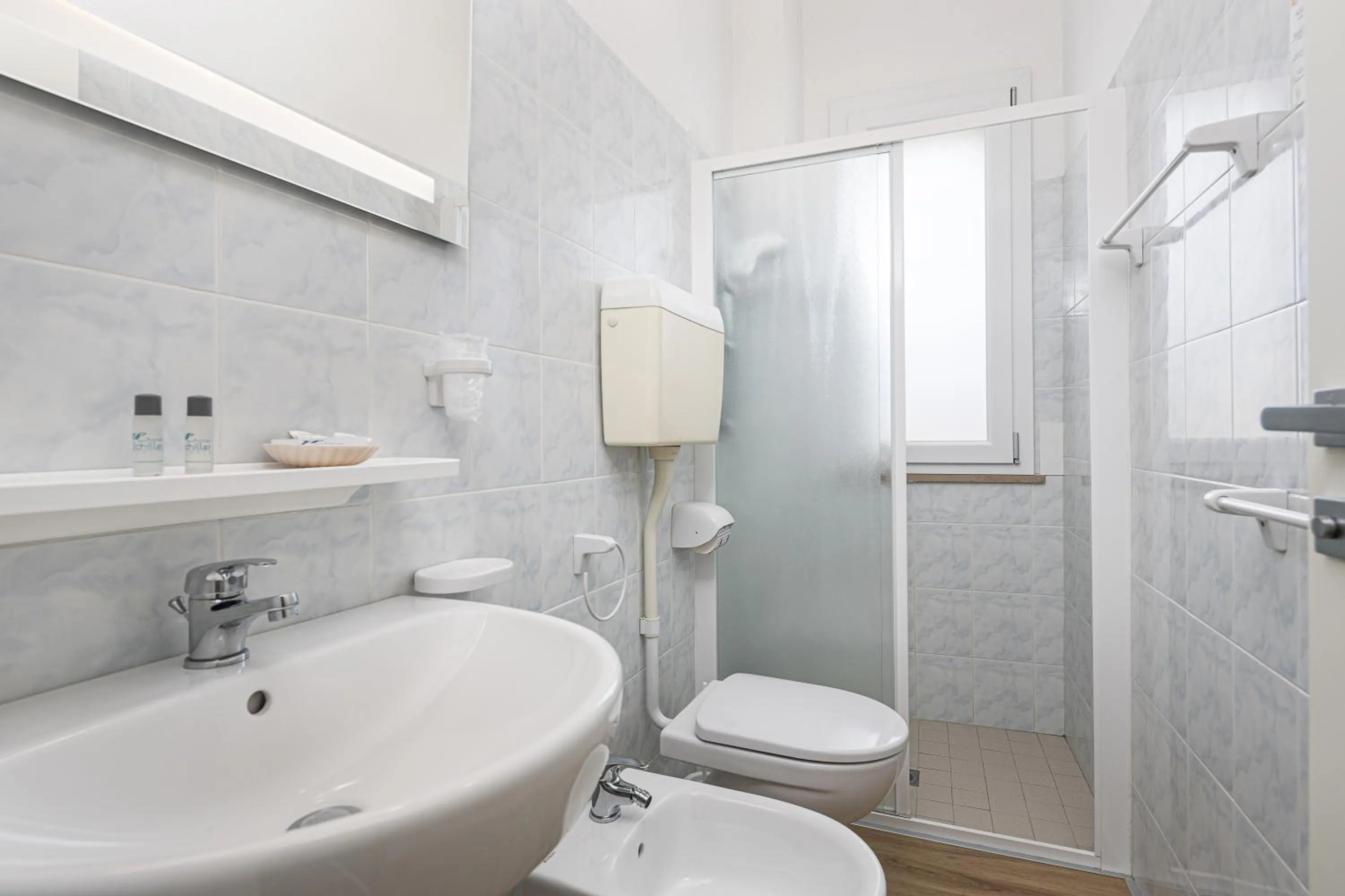 Shower in Hotel Schiller