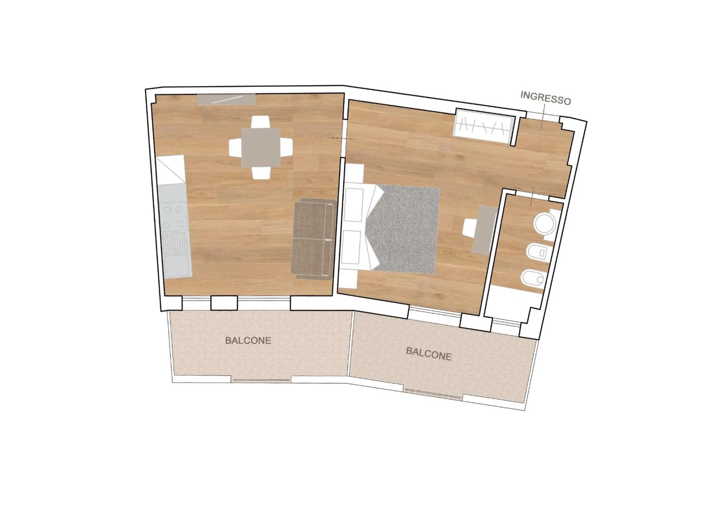 Floor plan in Hotel Schiller