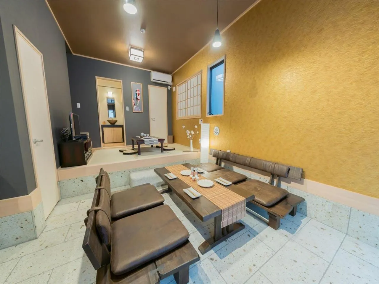 Living room in YADOYA Negishi