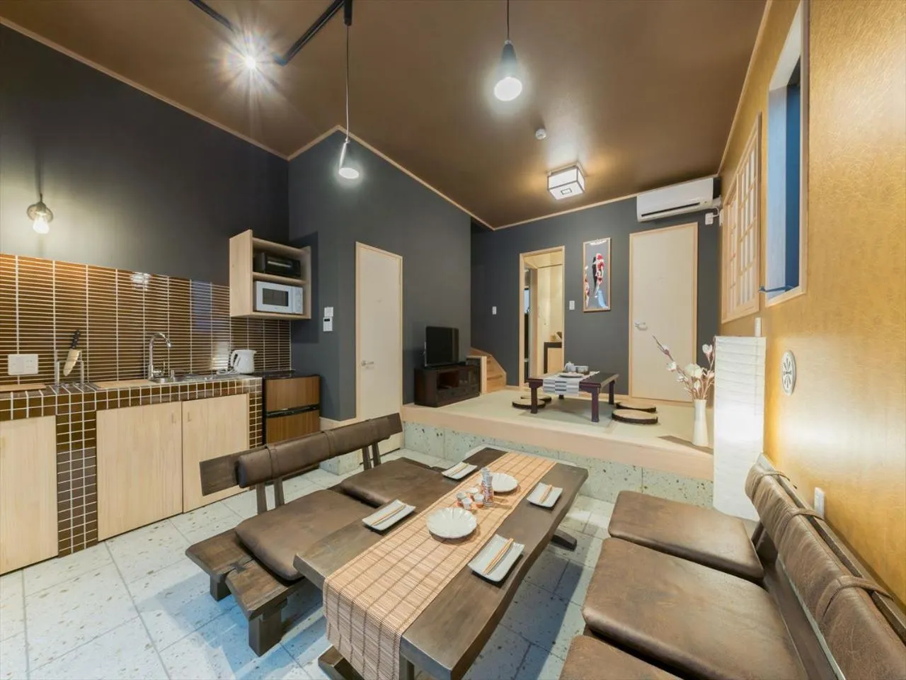 Dining area in YADOYA Negishi