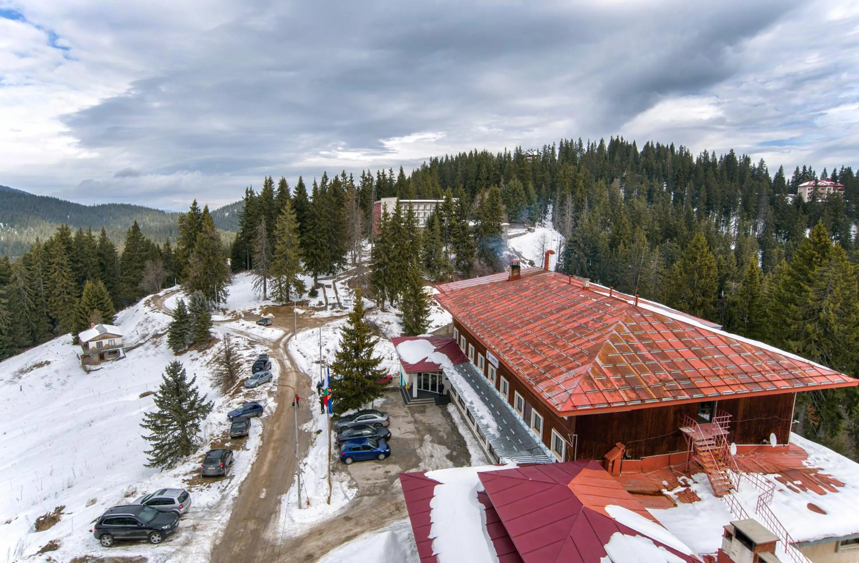 Bird's eye view in Kamena Pamporovo