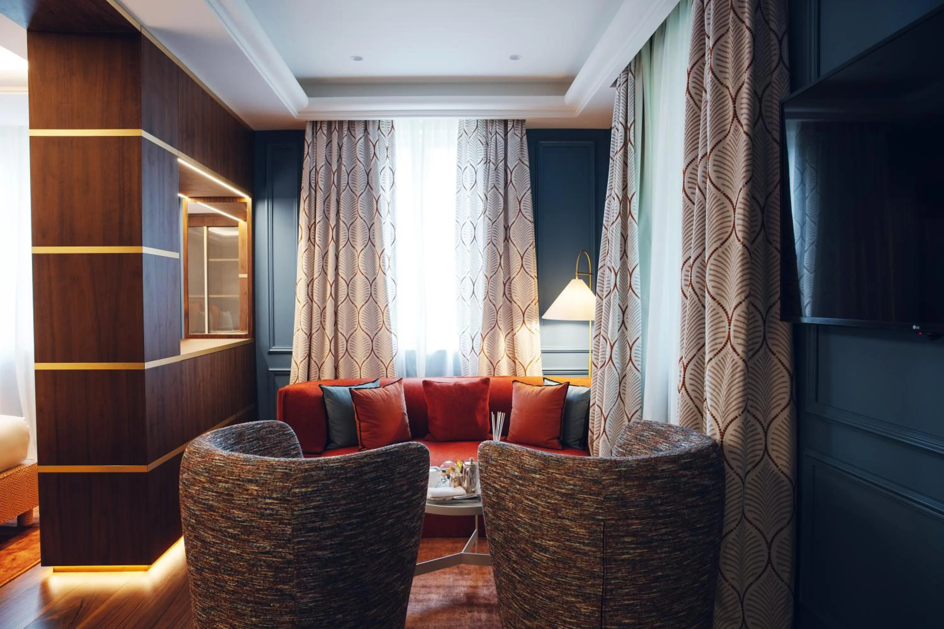 Seating area in Eight Hotel Portofino