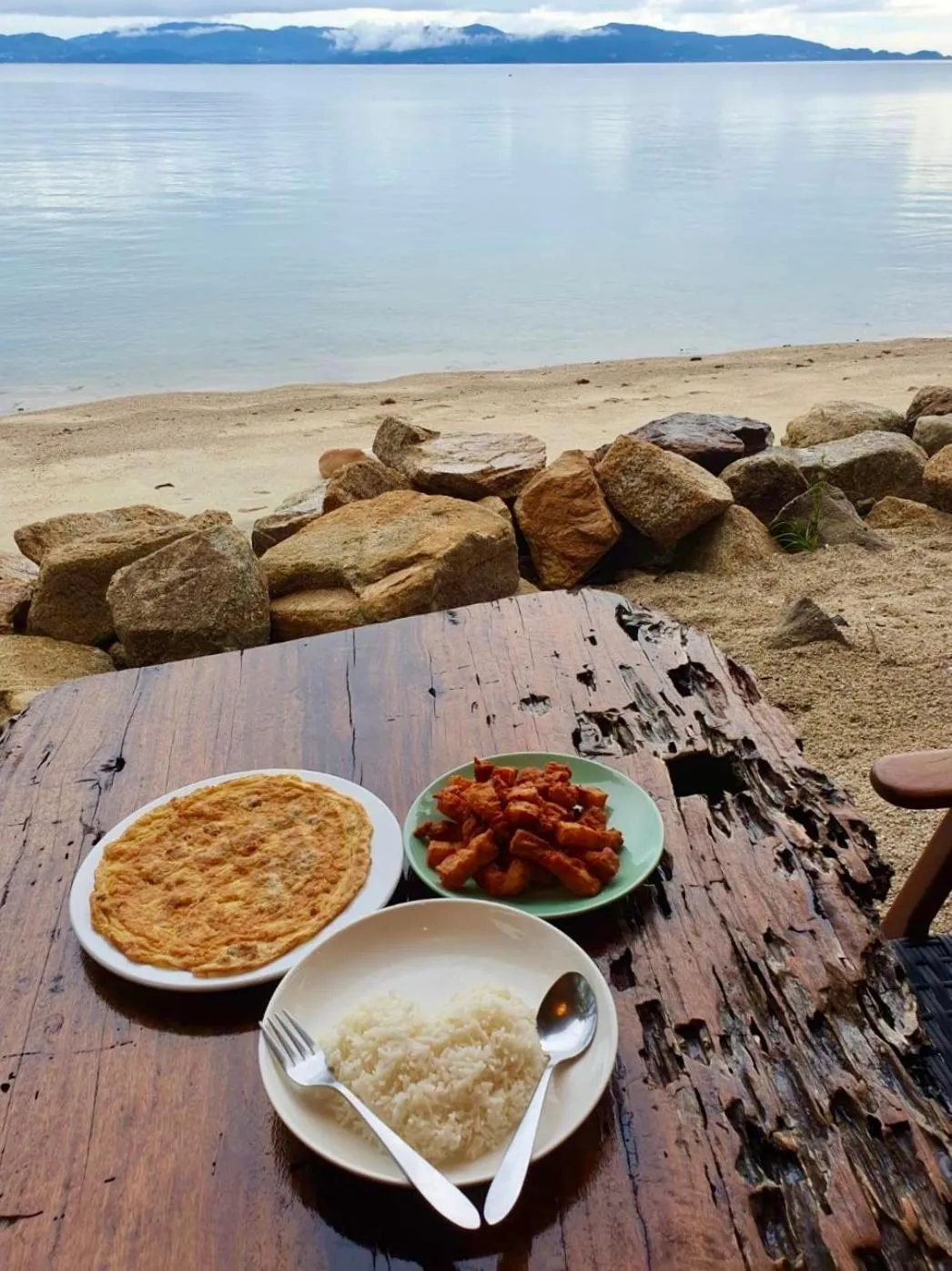 Food in Absolute Beachfront Villas