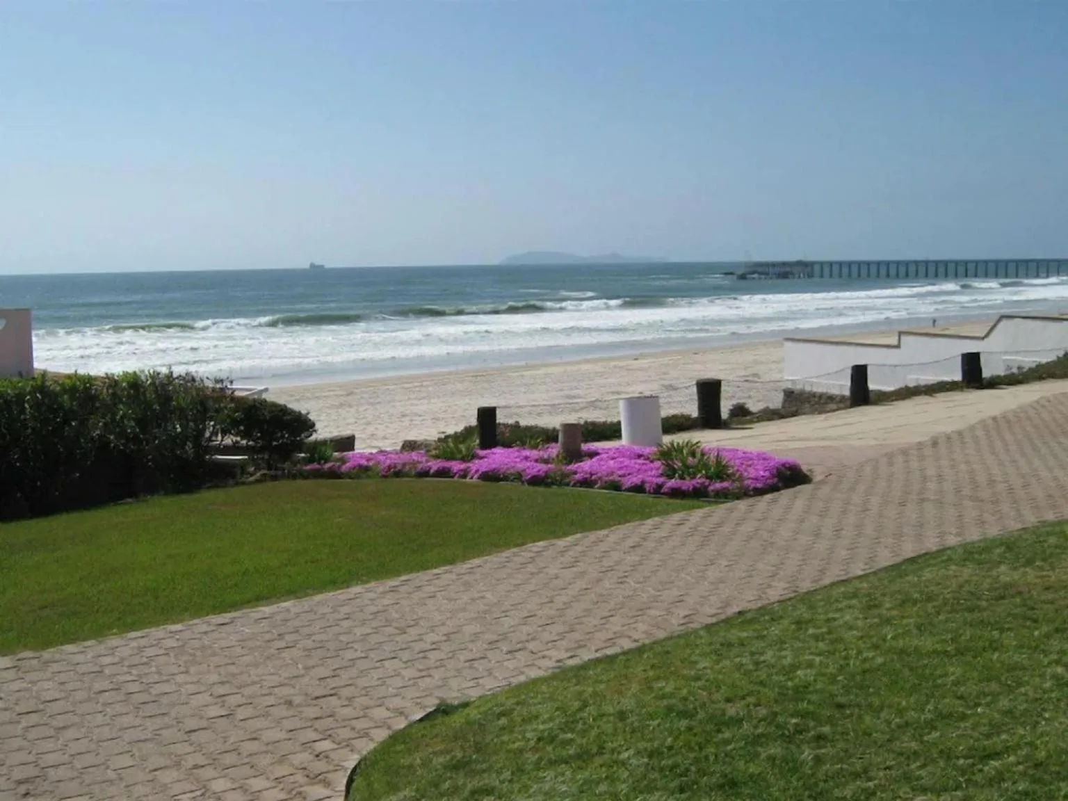 Garden view in Great Beach Swiming Pools Tennis Courts Condo in La Paloma Rosarito Beach