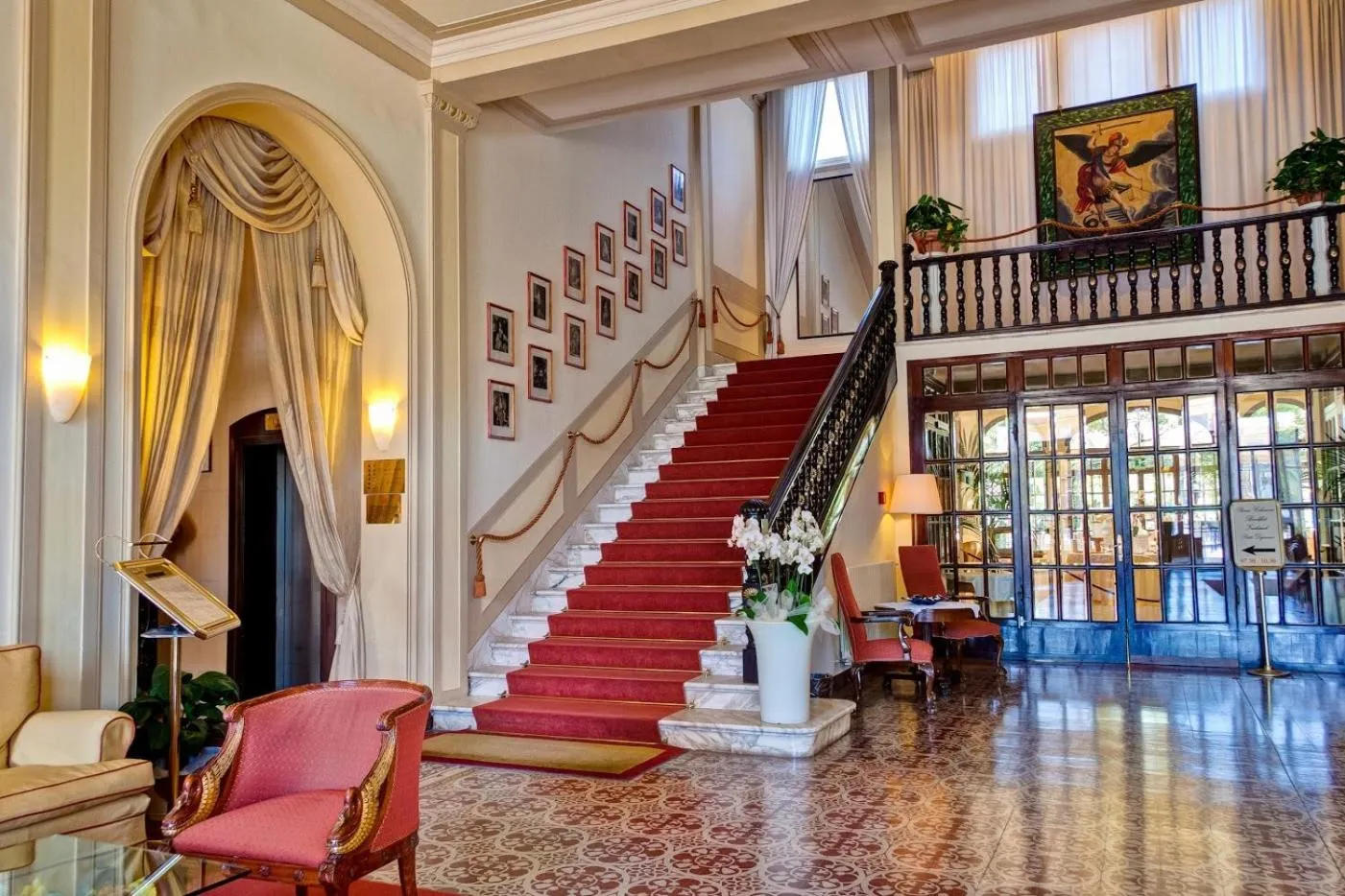 Lobby or reception in Grand Hotel Royal