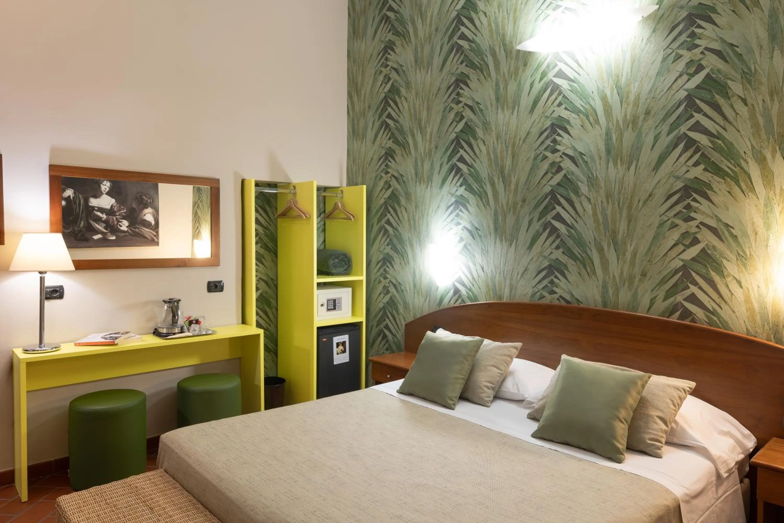 Bed in Hotel Caravaggio