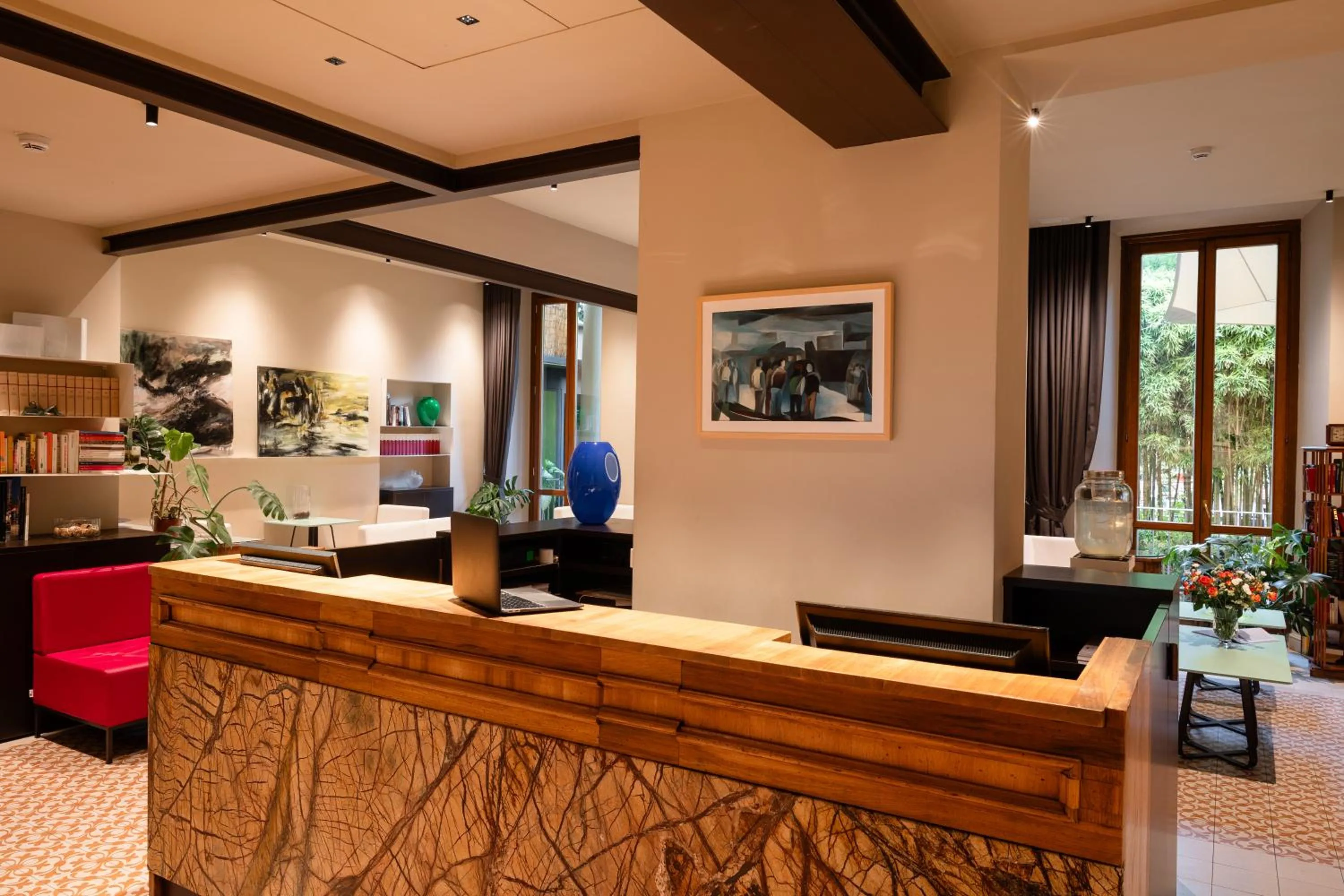 Lobby or reception in Hotel Caravaggio