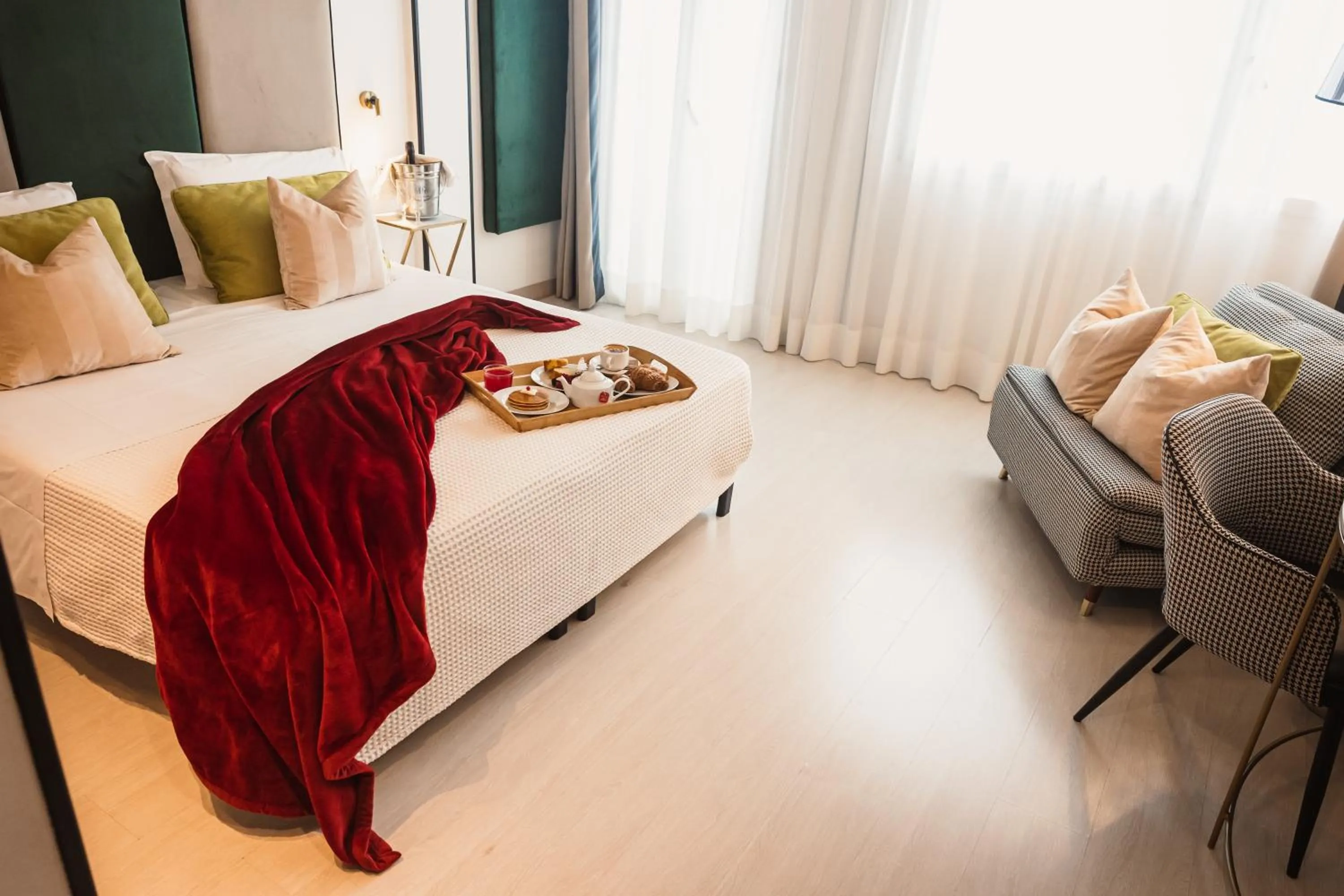 Bed in Art Hotel Milano