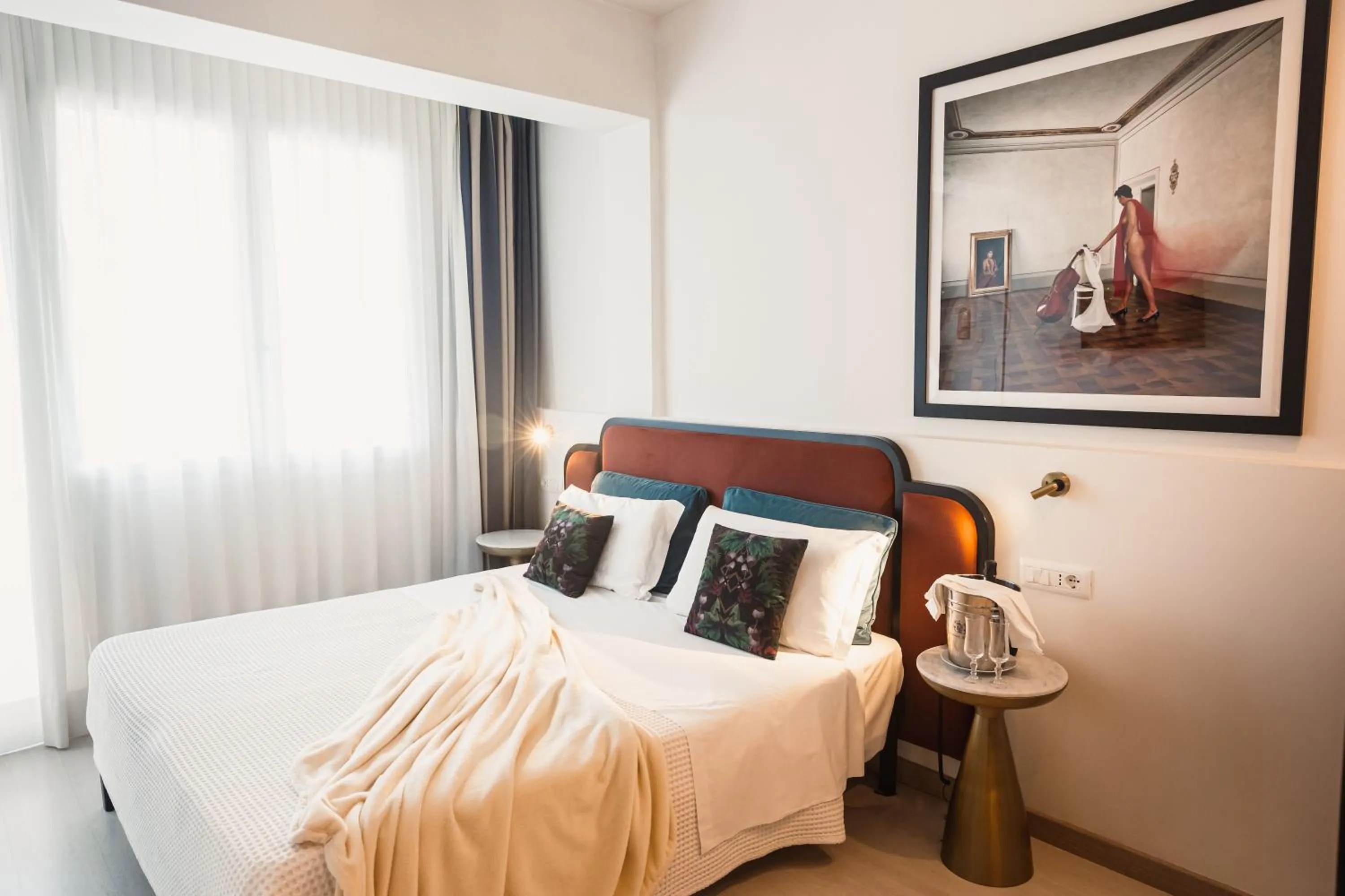 Bed in Art Hotel Milano