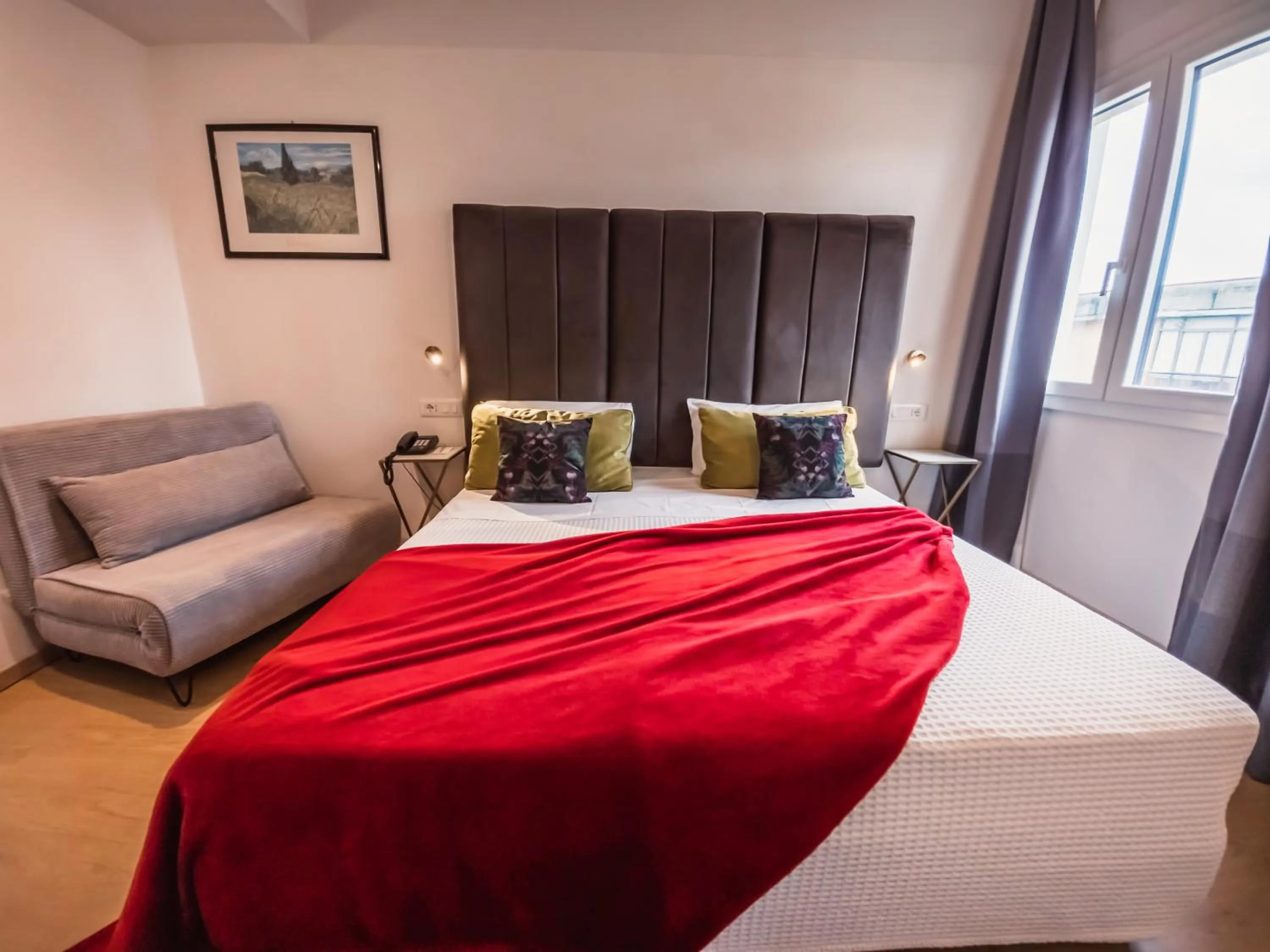 Bed in Art Hotel Milano