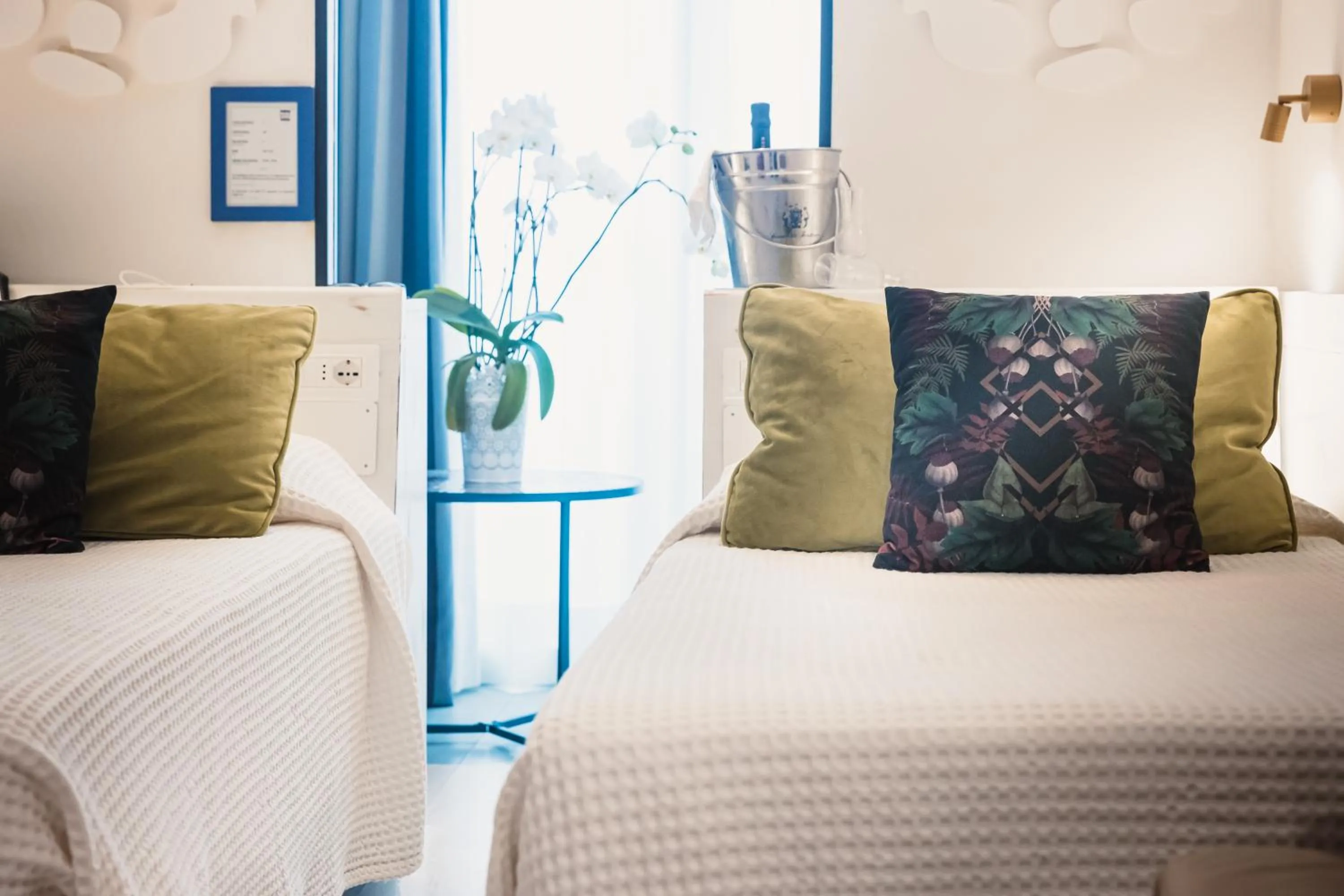 Bed in Art Hotel Milano