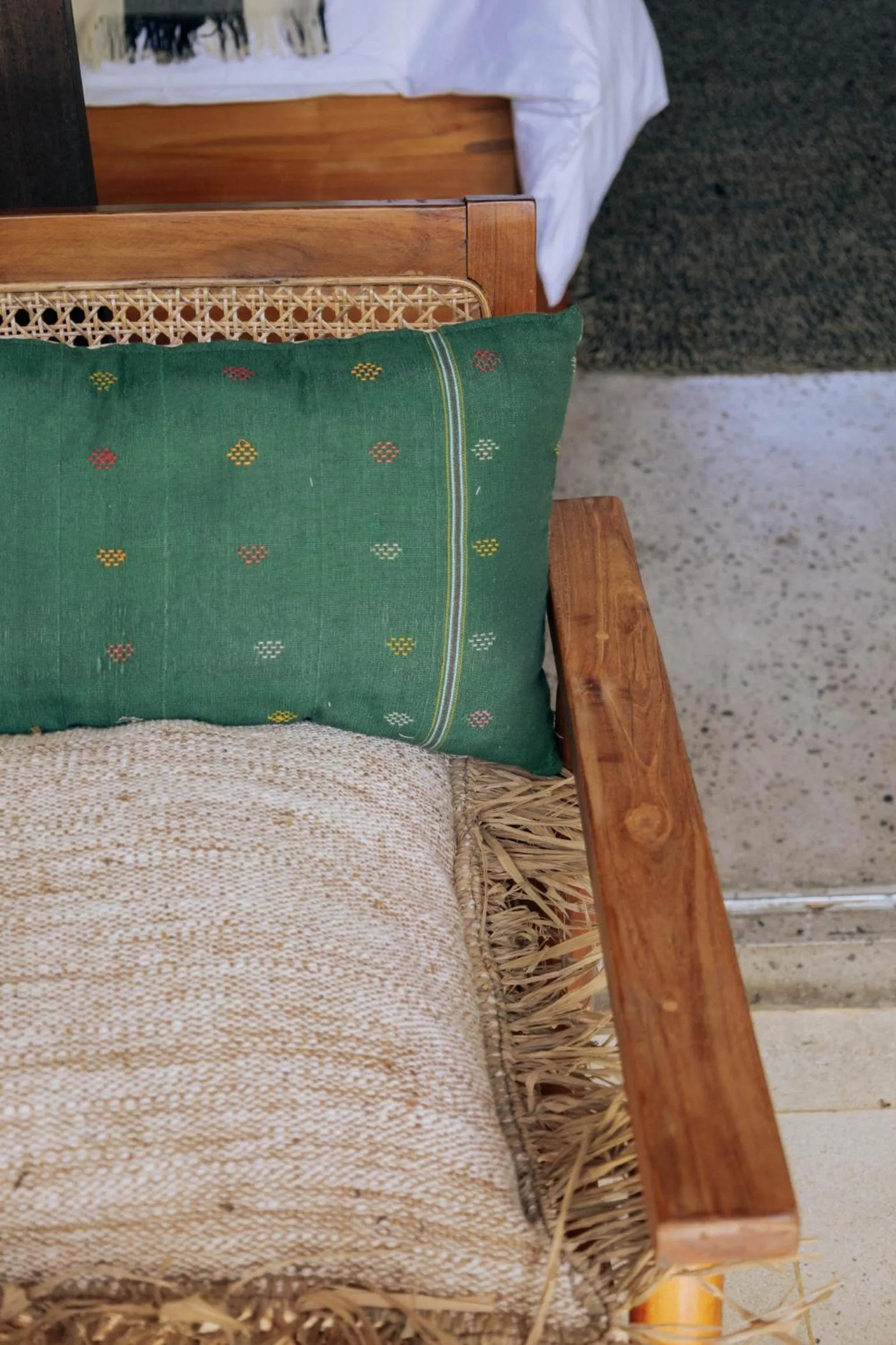 Seating area, Bed in Jati Kuta Lombok