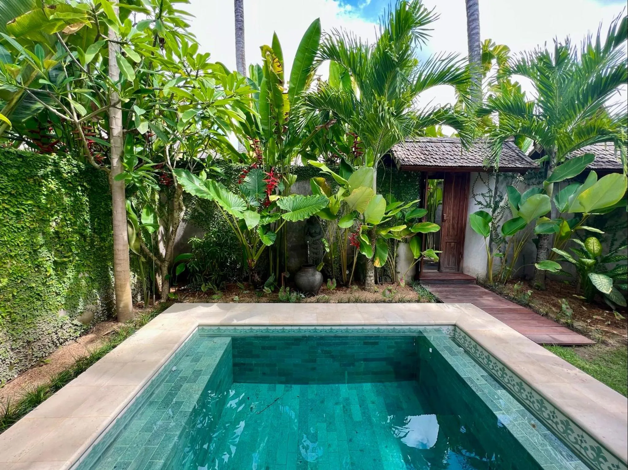 Pool view in Jati Kuta Lombok