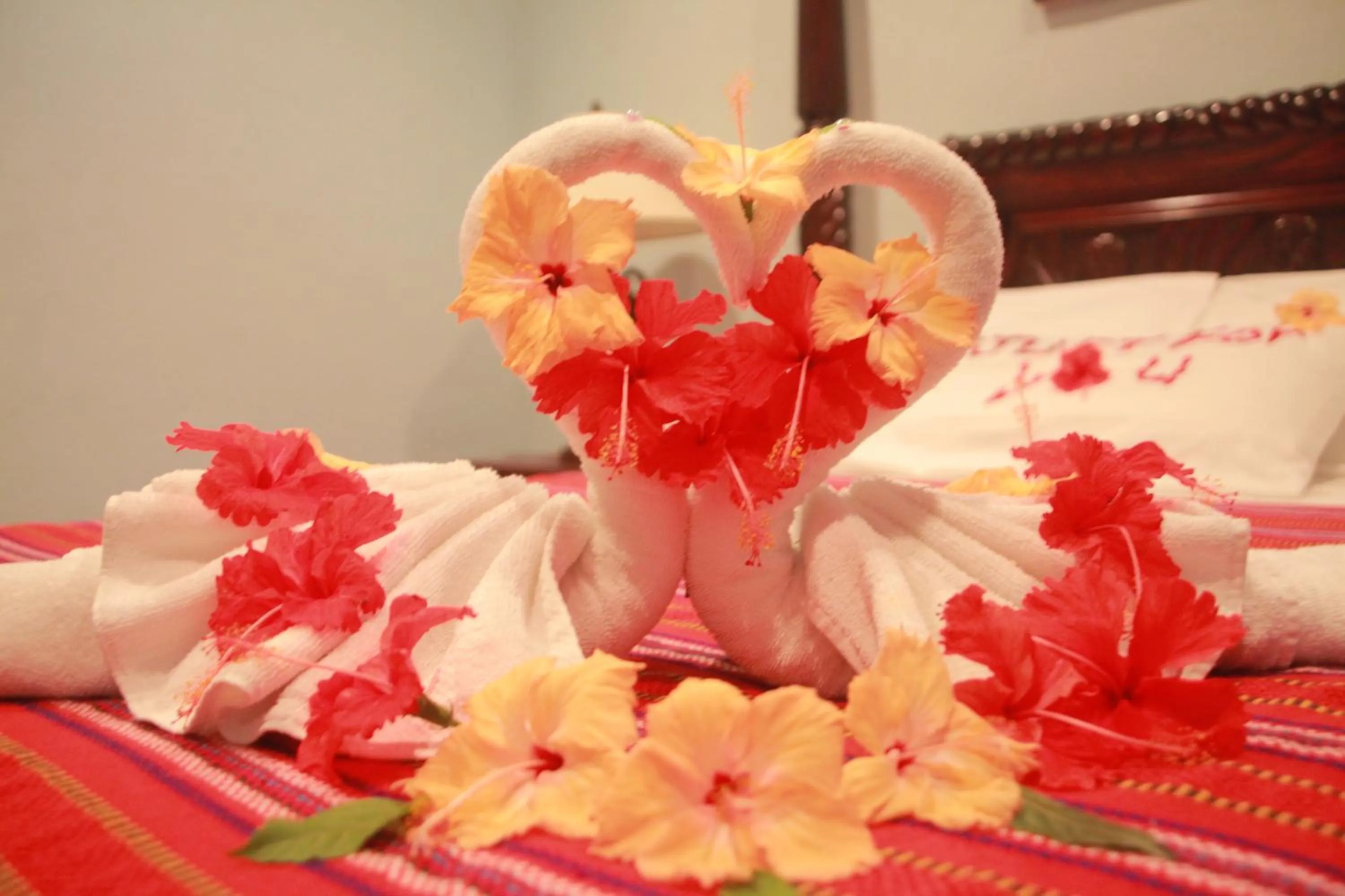 Decorative detail, Bed in Mahogany Hall Luxury Boutique Resort