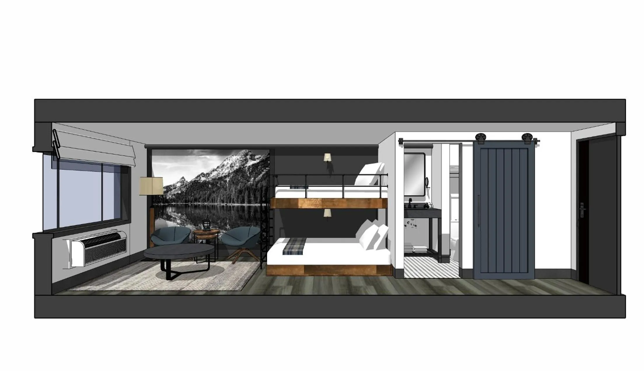 Bathroom, Bed in Gravity Haus Breckenridge