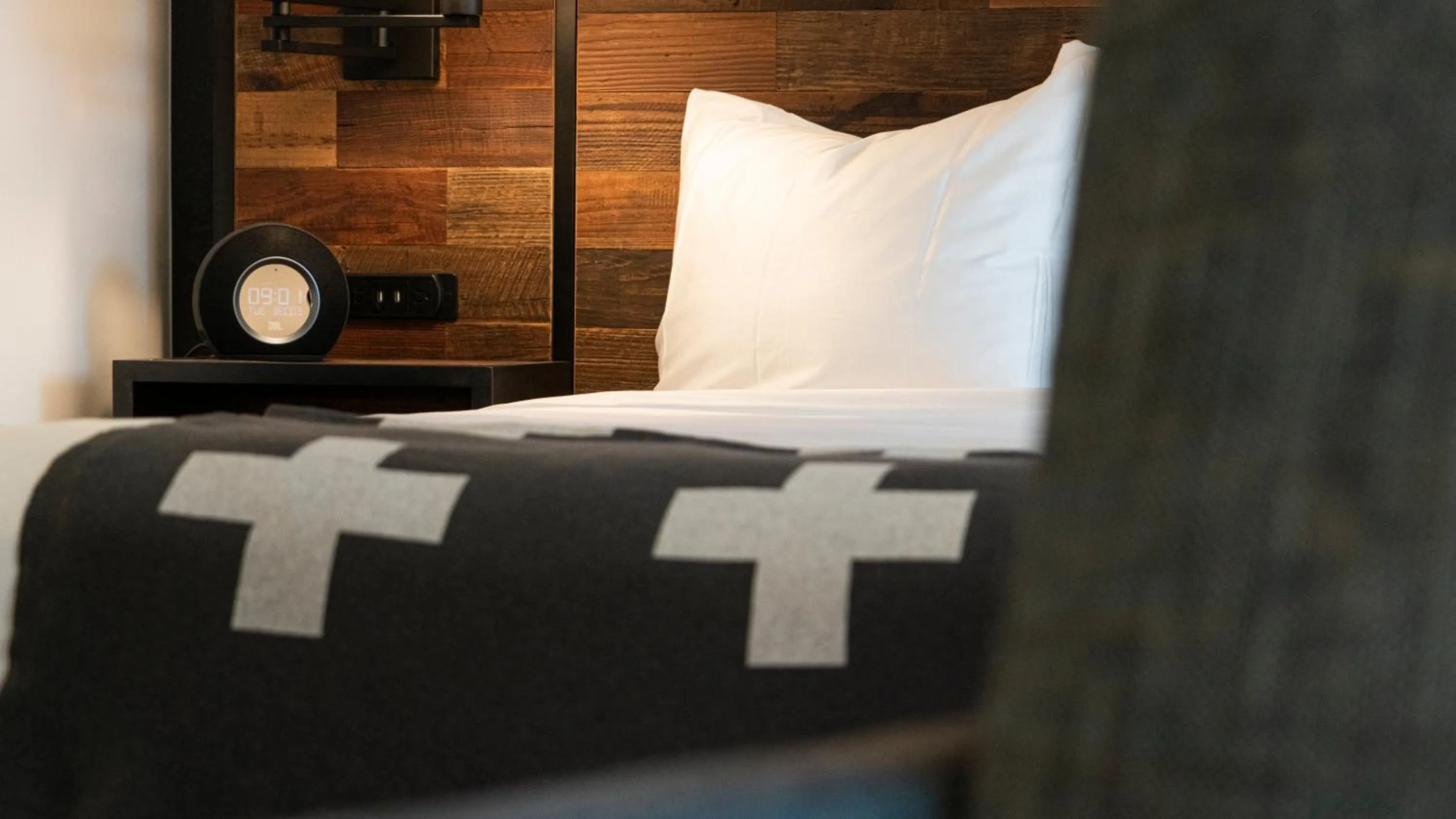 Bed in Gravity Haus Breckenridge