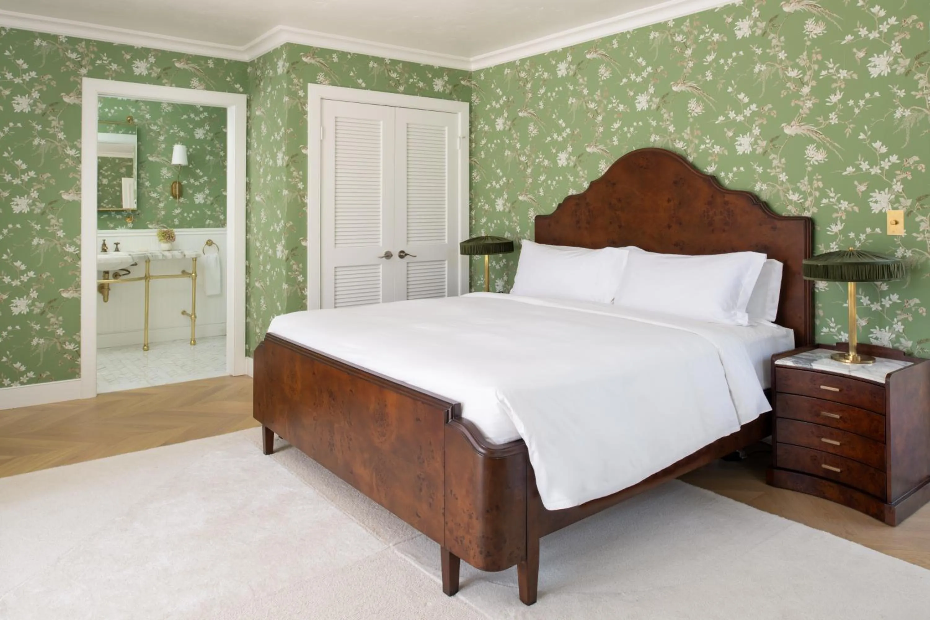 Bed in The Inn at Rancho Santa Fe