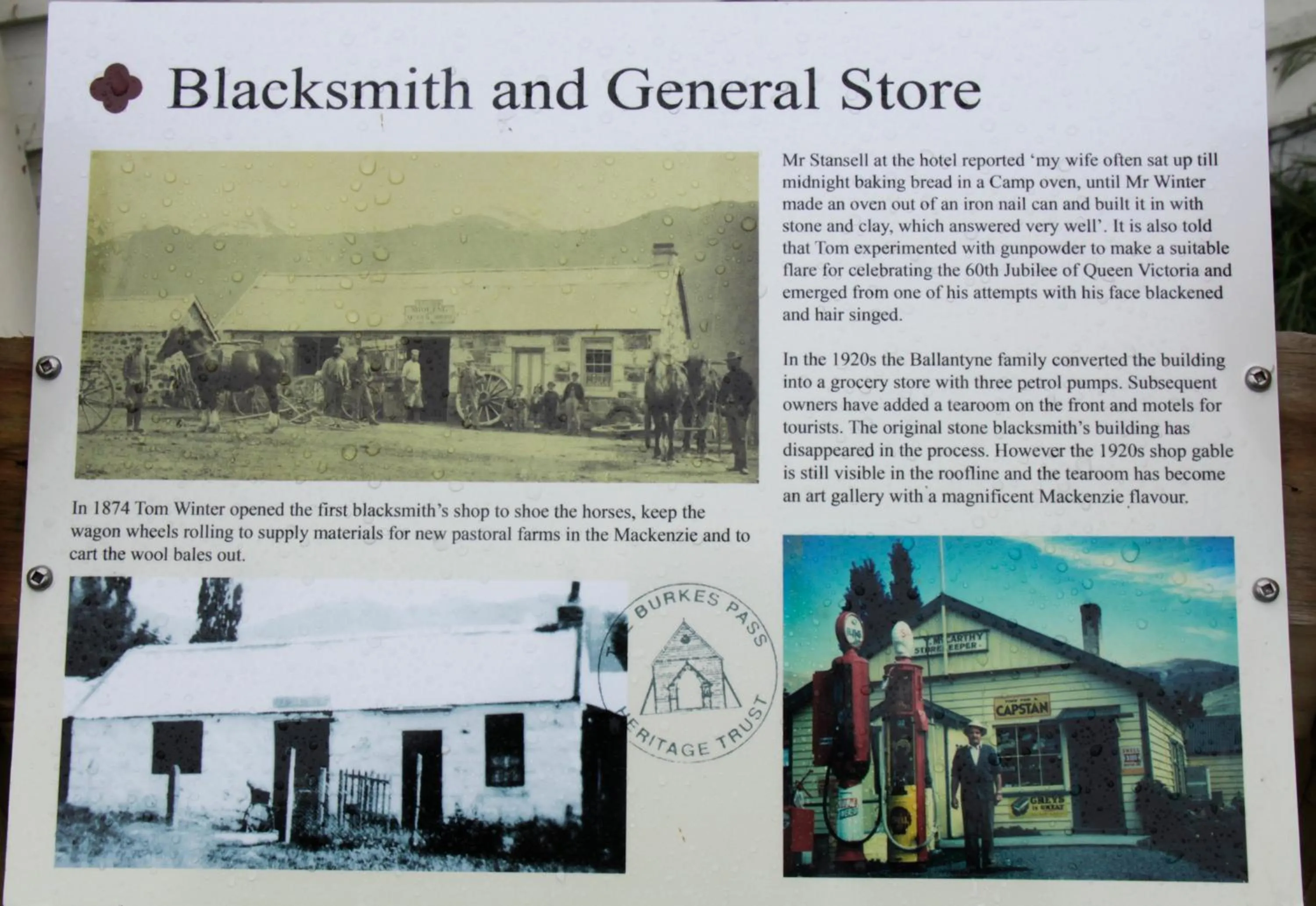 Nearby landmark in Burkes Pass Country Motels