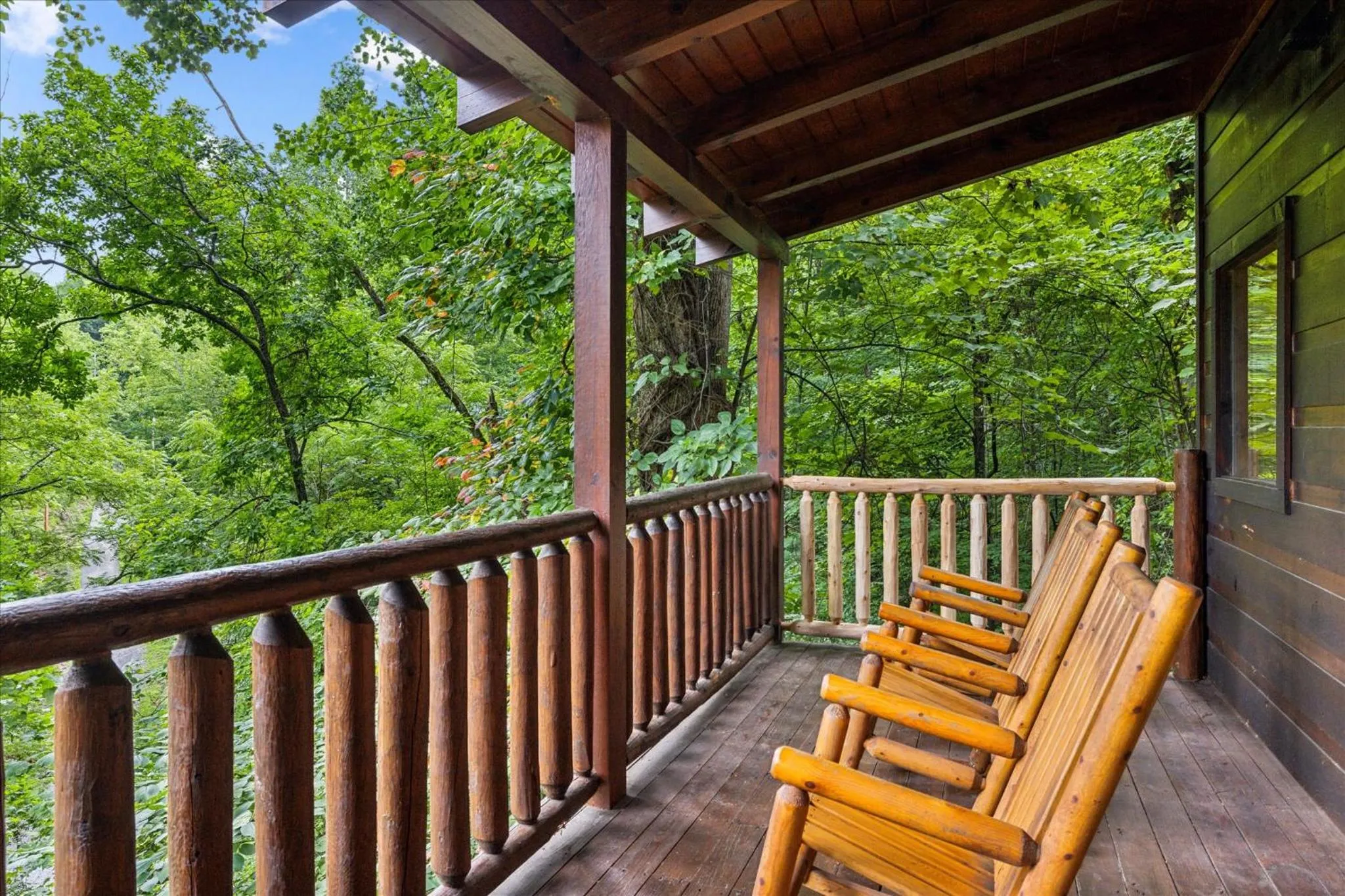 Patio in Brave Eagle Cabin