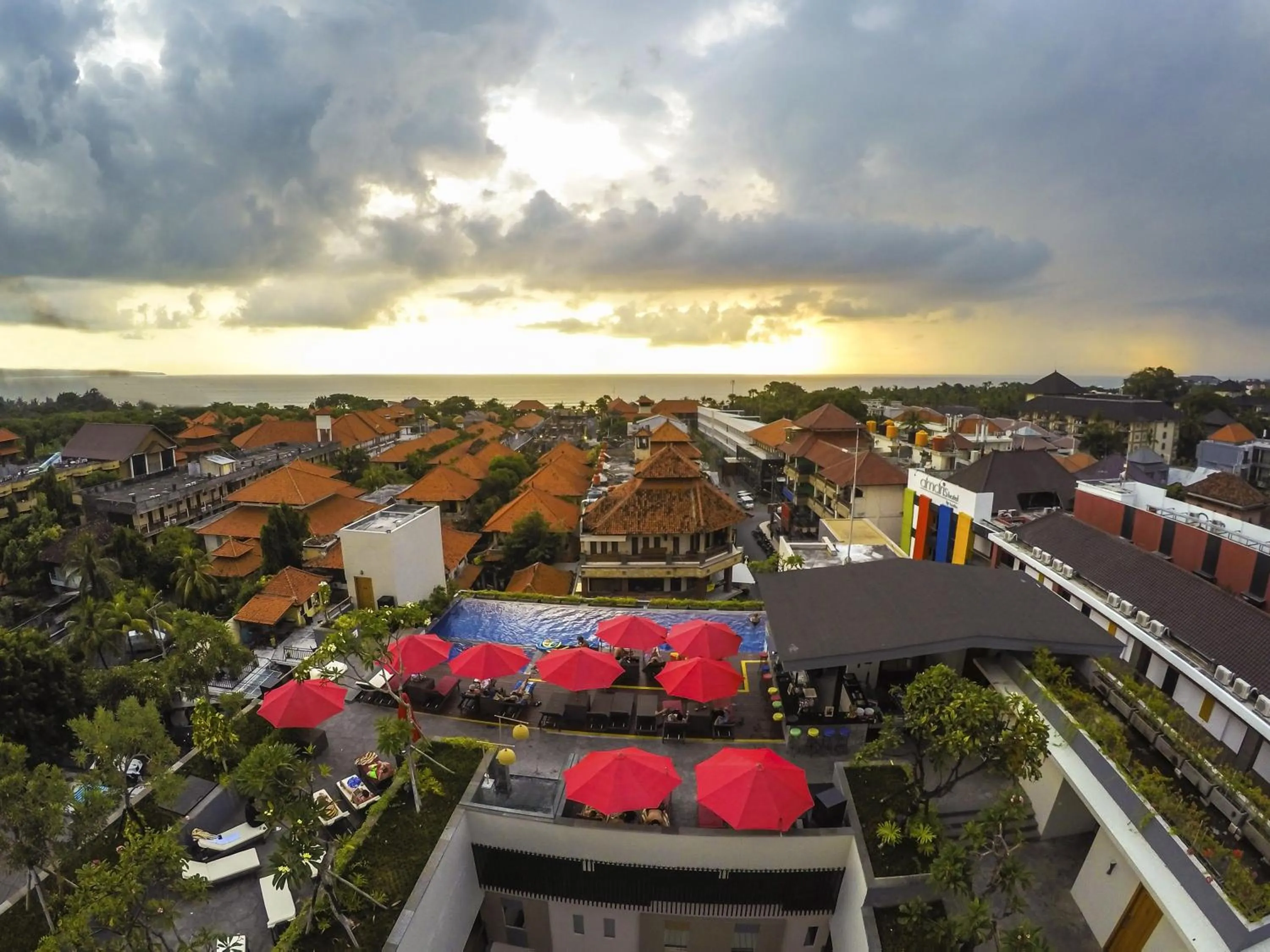 Bird's eye view in Sevn Legian