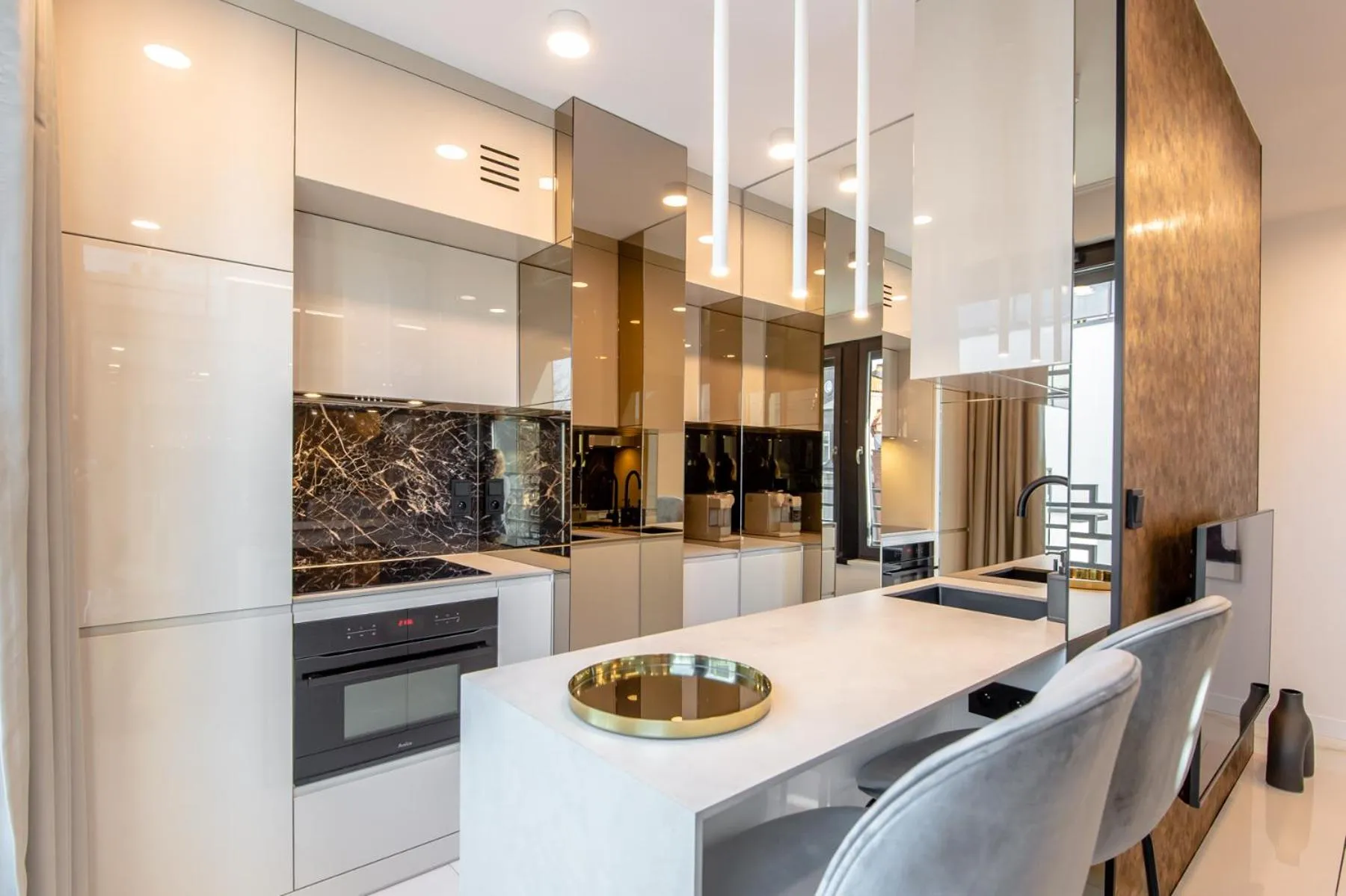 Kitchen or kitchenette in Super-Apartamenty VIP Jacuzzi II