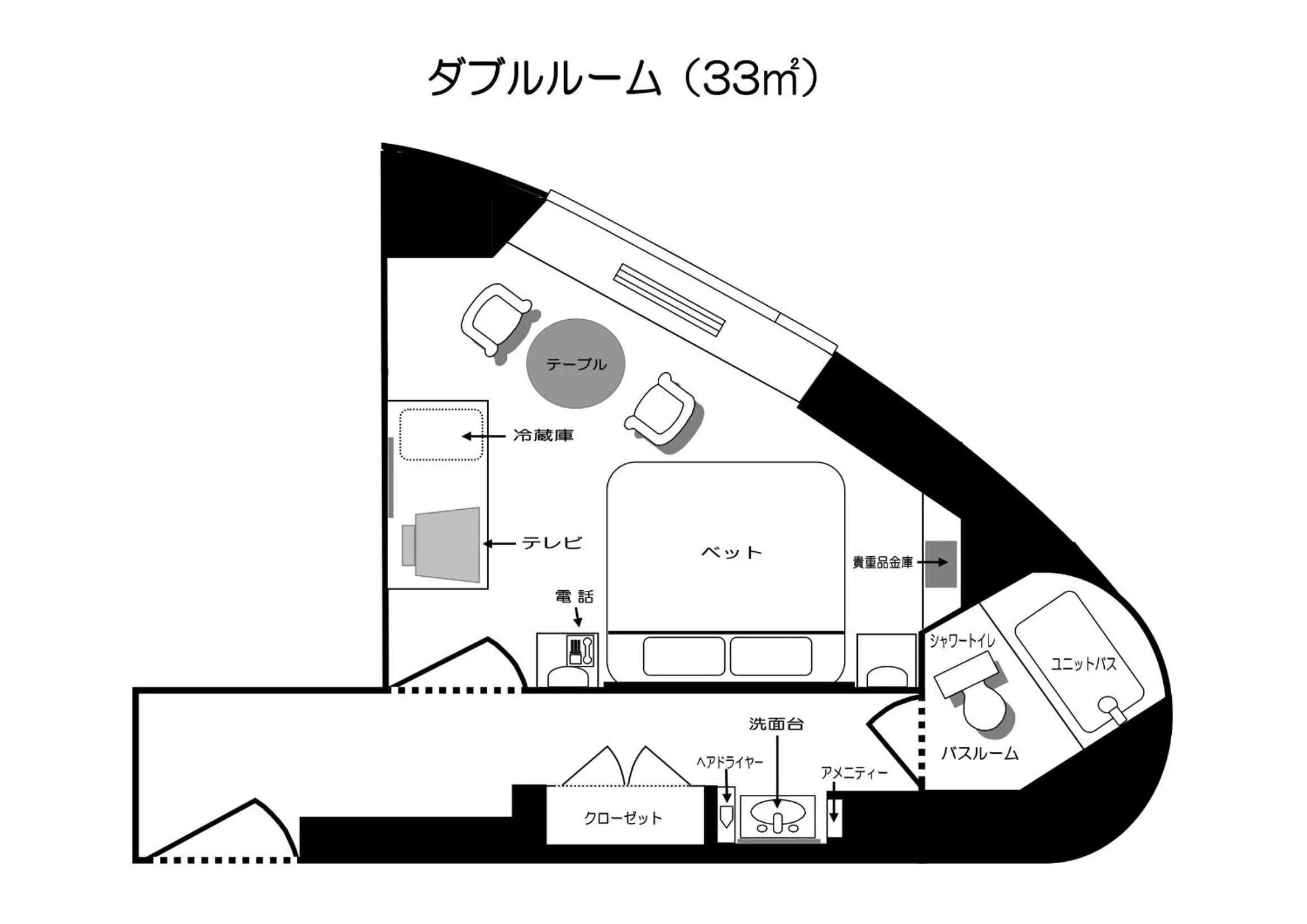 Floor plan in Shin Furano Prince Hotel