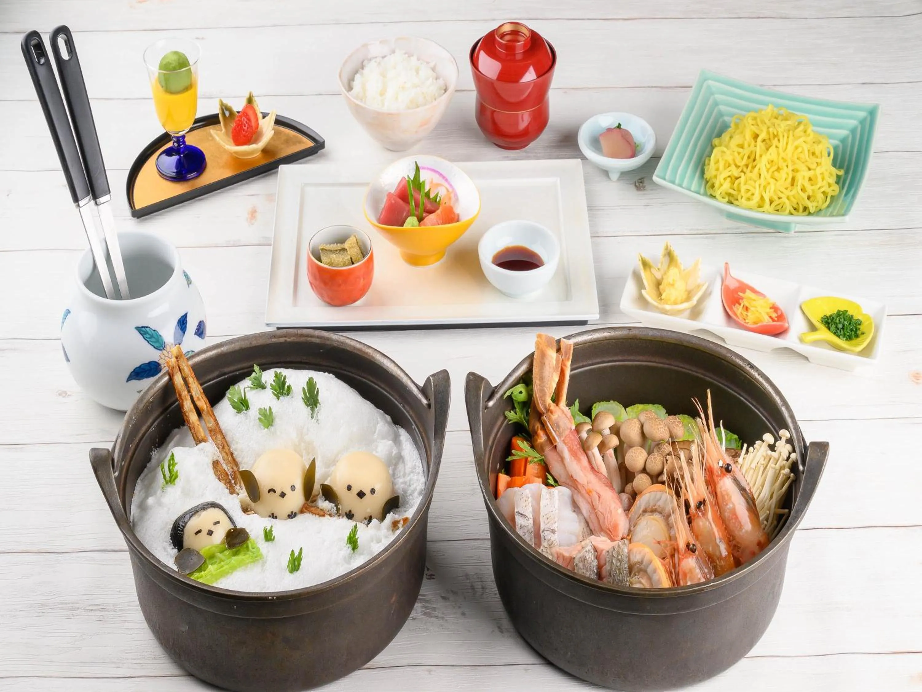 Food in Shin Furano Prince Hotel