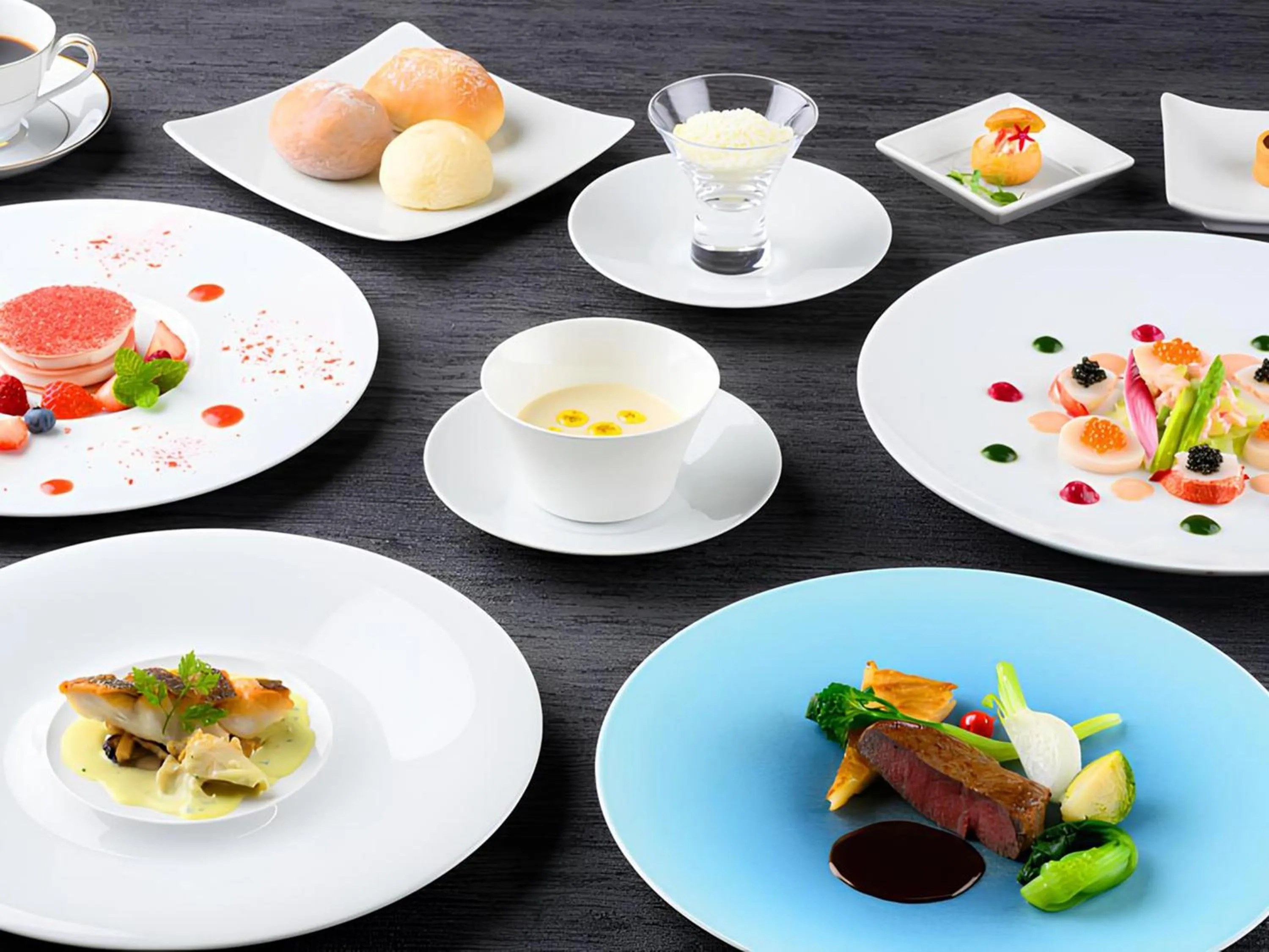 Food in Shin Furano Prince Hotel