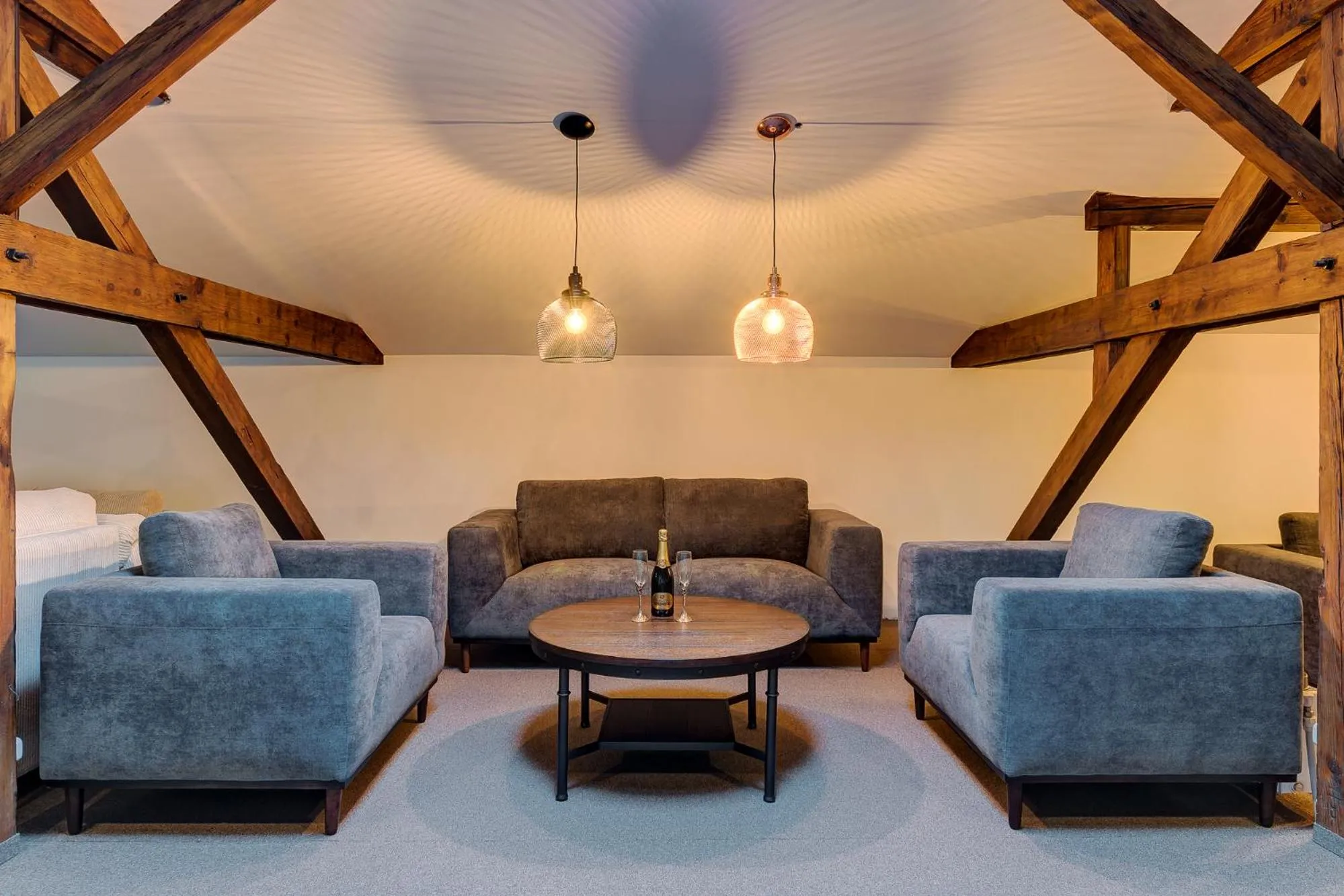 Living room in Upstairs Boutique