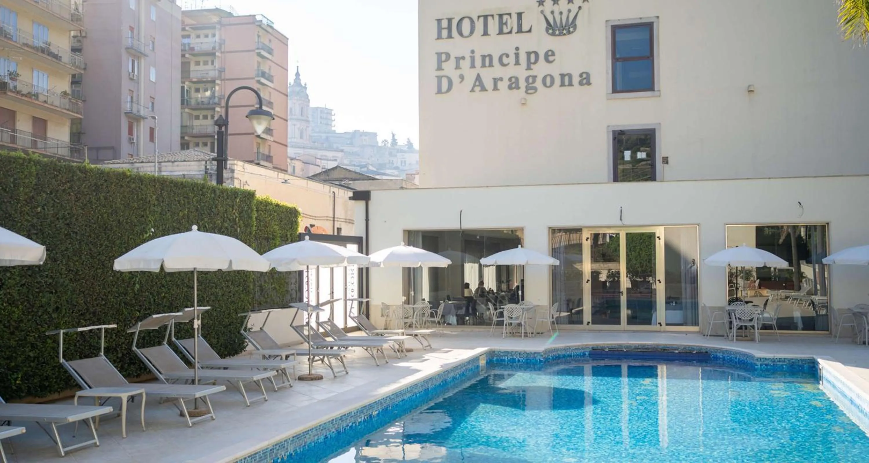 Pool view in Hotel Principe d'Aragona, Sure Hotel Collection by BW