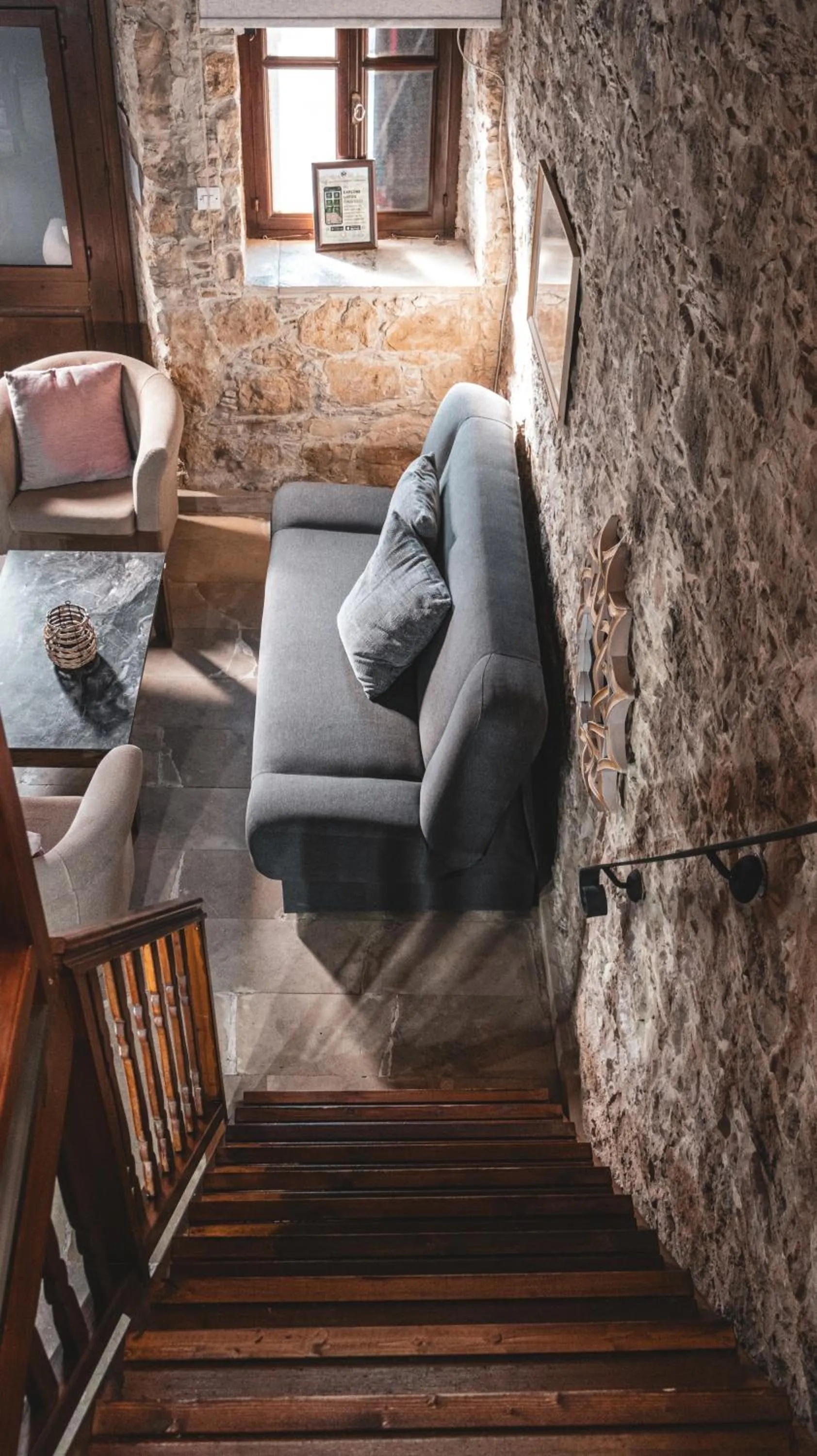 Seating area in Agrovino Lofou